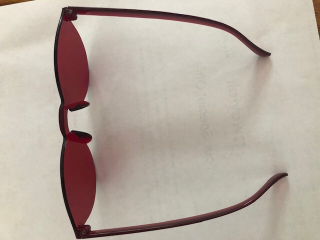 2024 NEW A24 CIVIL WAR MOVIE DVD STYLE SUNGLASSES CANDY APPLE RED US SHIPPER!!!