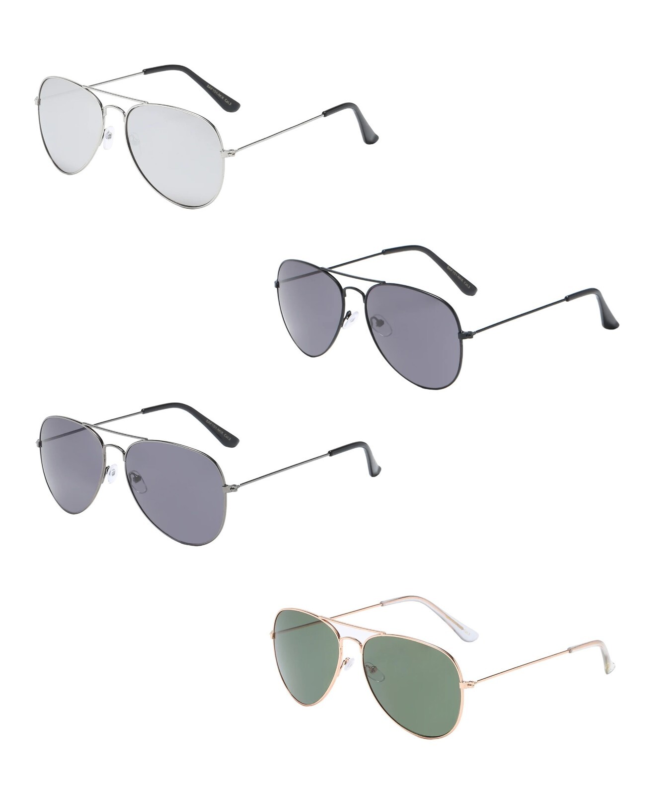 Air Force Aviator Sunglasses Men Women Retro Driving Pilot Metallic Frame