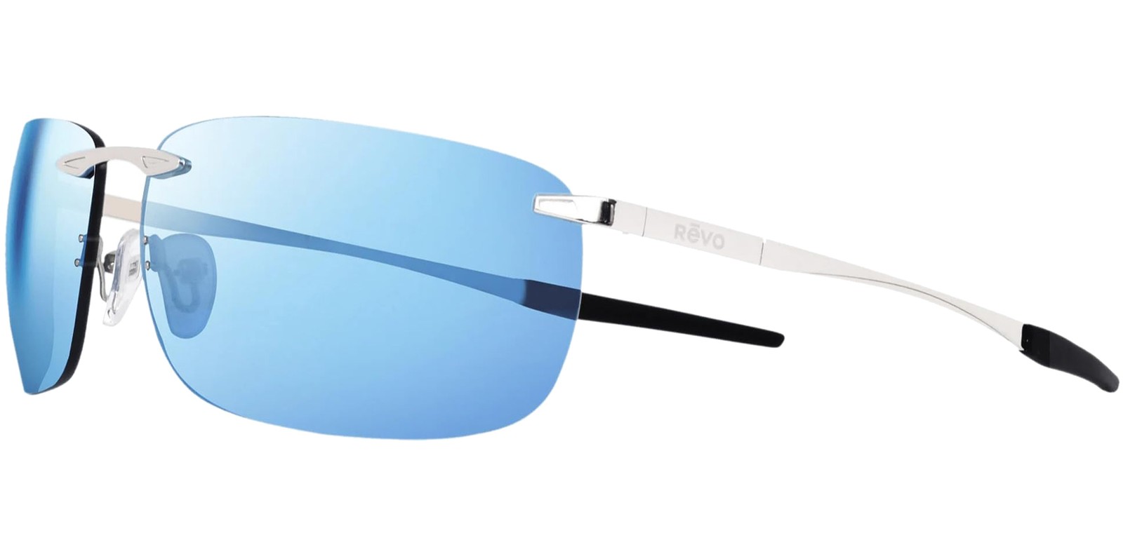 Revo Descend Z Polarized Rimless Wrap Sunglasses – RE11700 – Made In Japan
