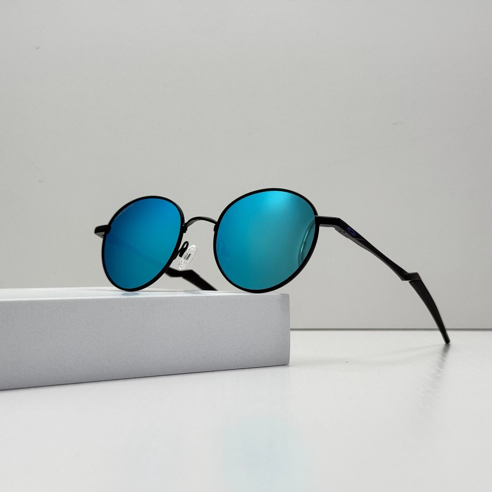 Oakley Terrigal OO4146 Sunglasses Satin Black Frame Sapphire Lens New