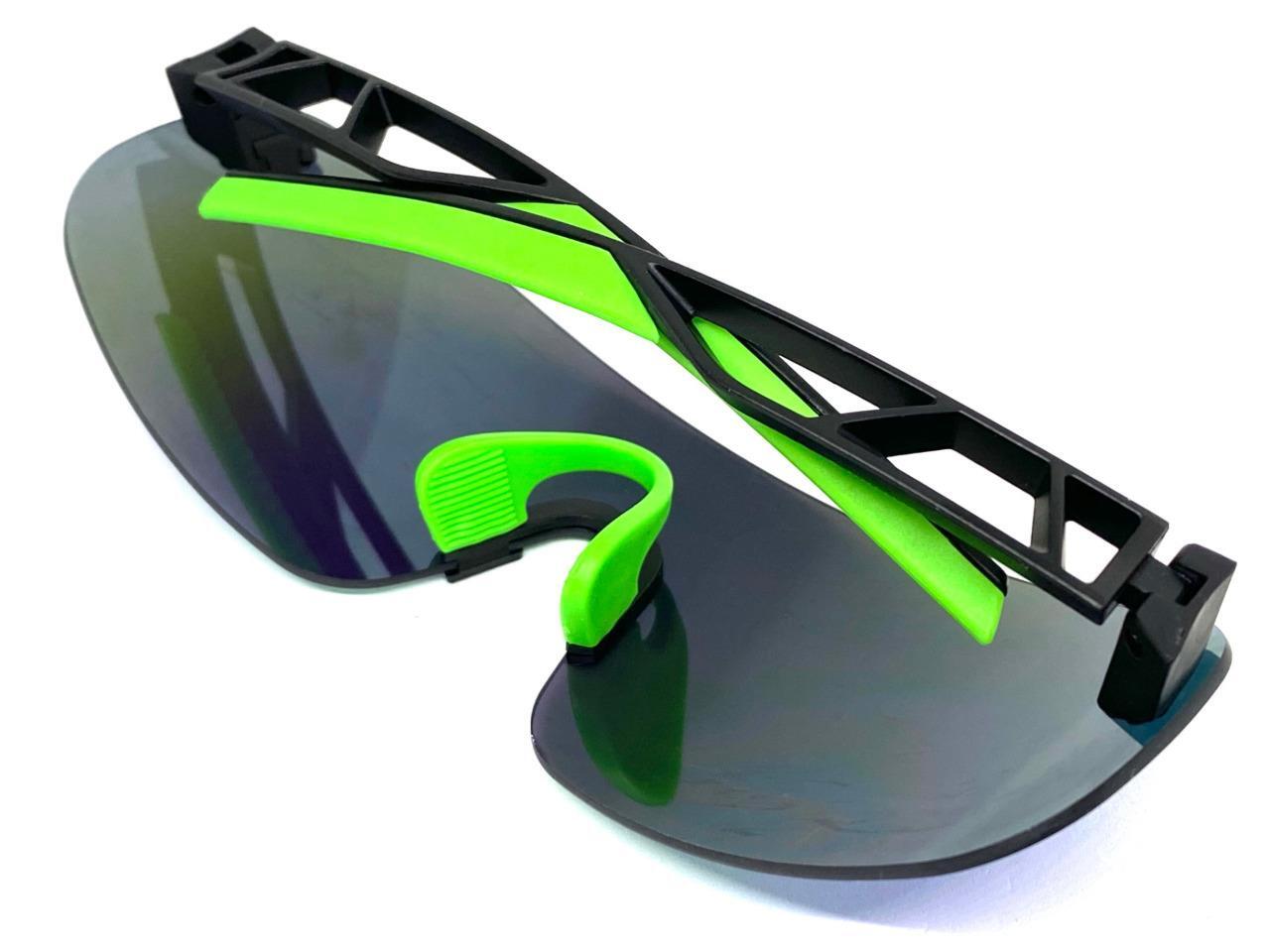 SPORTY WRAP AROUND Biker Cycling Shield SUNGLASSES Lightweight Flexible Frame C3