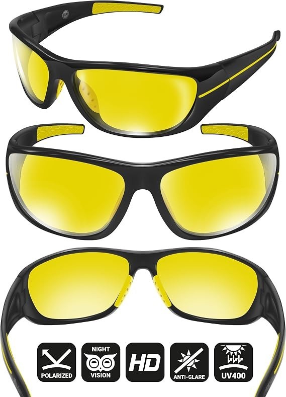 Day/Night Driving Glasses – Chopper – Night Driver Clearer Vision Motorcycle Rid