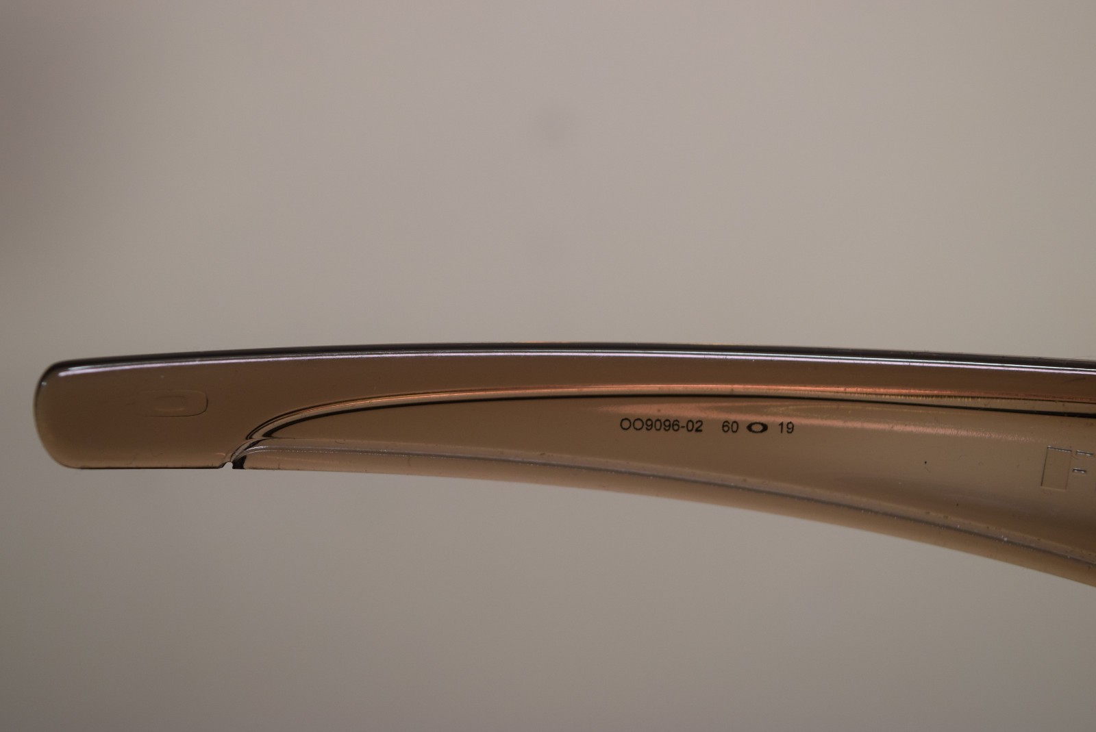 Vintage Oakley OO9096-02 FUEL CELL Smoke Clear Brown Sunglasses NEED LENS