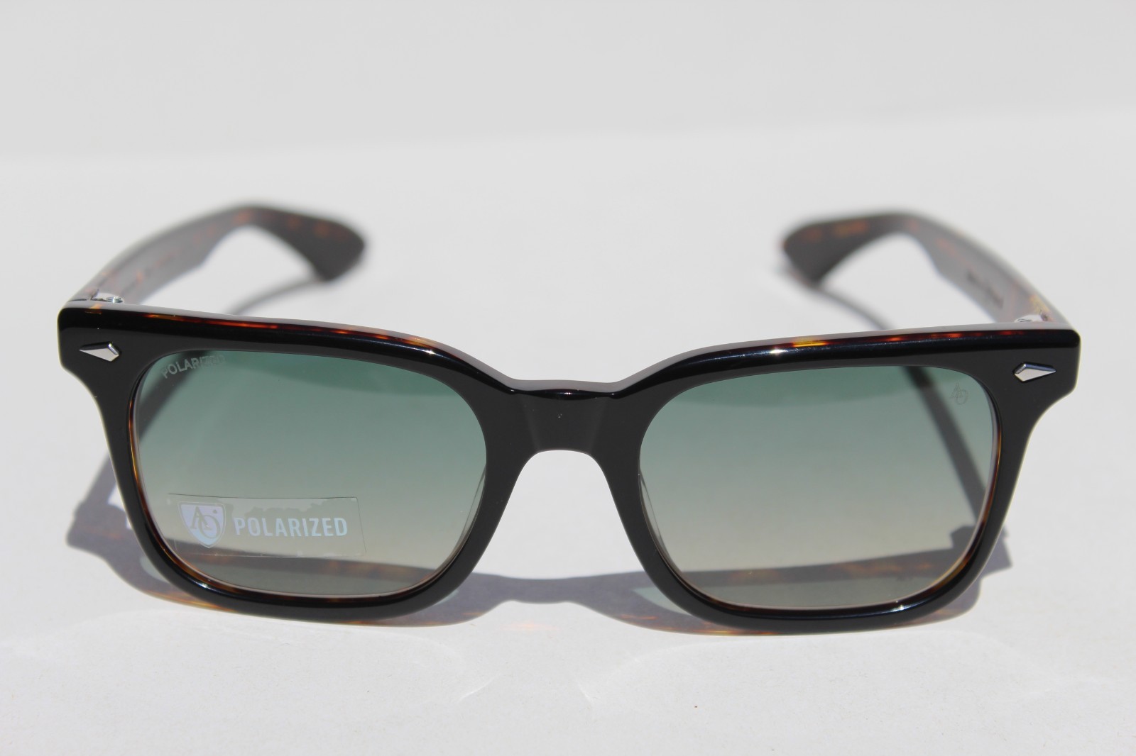 AMERICAN OPTICAL Tournament POLARIZED Sunglasses Black Tortoise/Green ST EGN-P