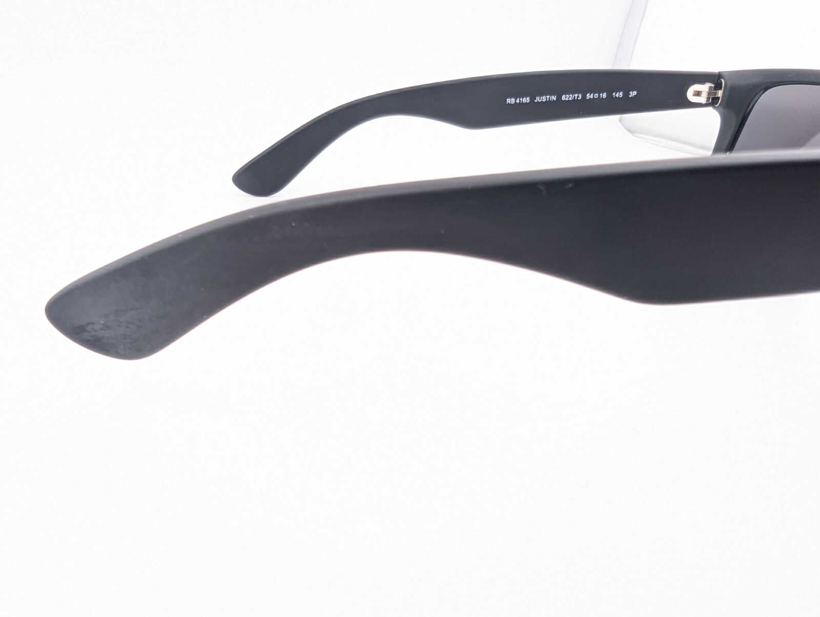 Ray-Ban Sunglasses, RB 4165 622/T3 3P Justin Matte Black Polarized, 54-16-145