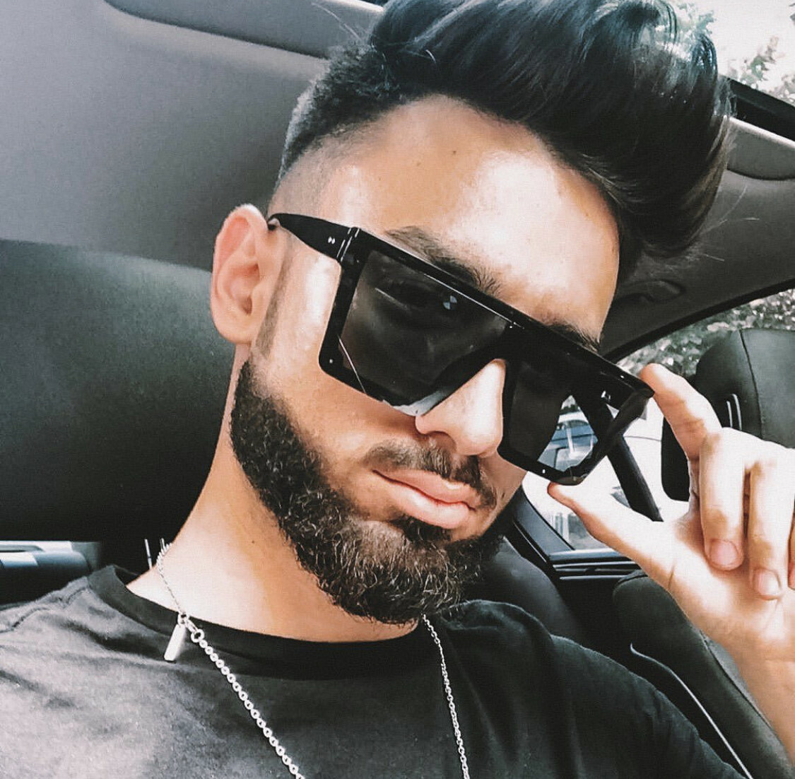 Women Men Sunglasses XL Oversized Luxury Hindsight Flat Top Square Designer New