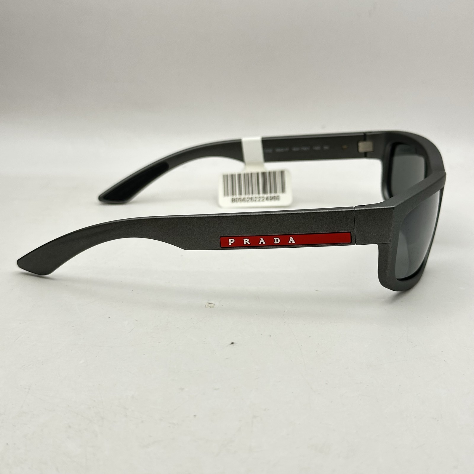 Prada Linea Rossa Mens Irregular Full Rim Mirror Sunglasses SPS05Z Gray/Silver