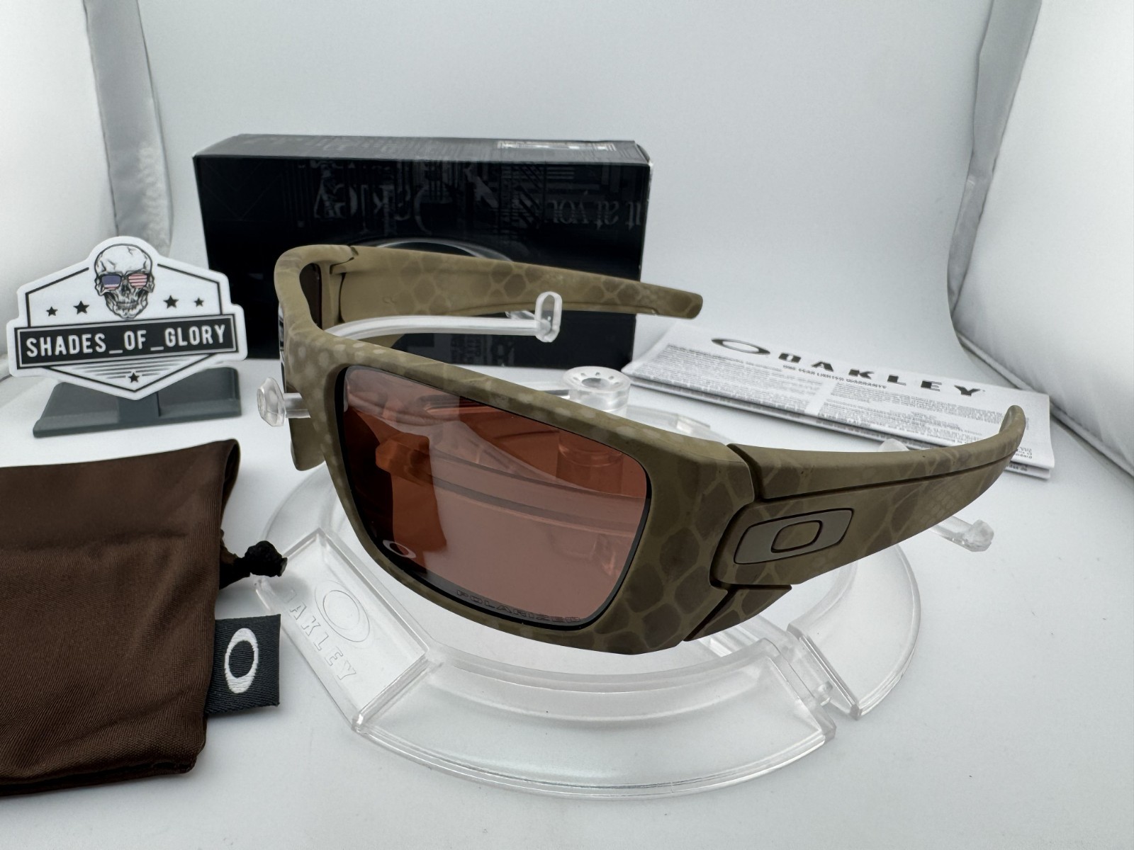 OAKLEY FUEL CELL ULTRABLEND DESERT SAGE VR28 BLACK IRIDIUM POLARIZED SUNGLASSES