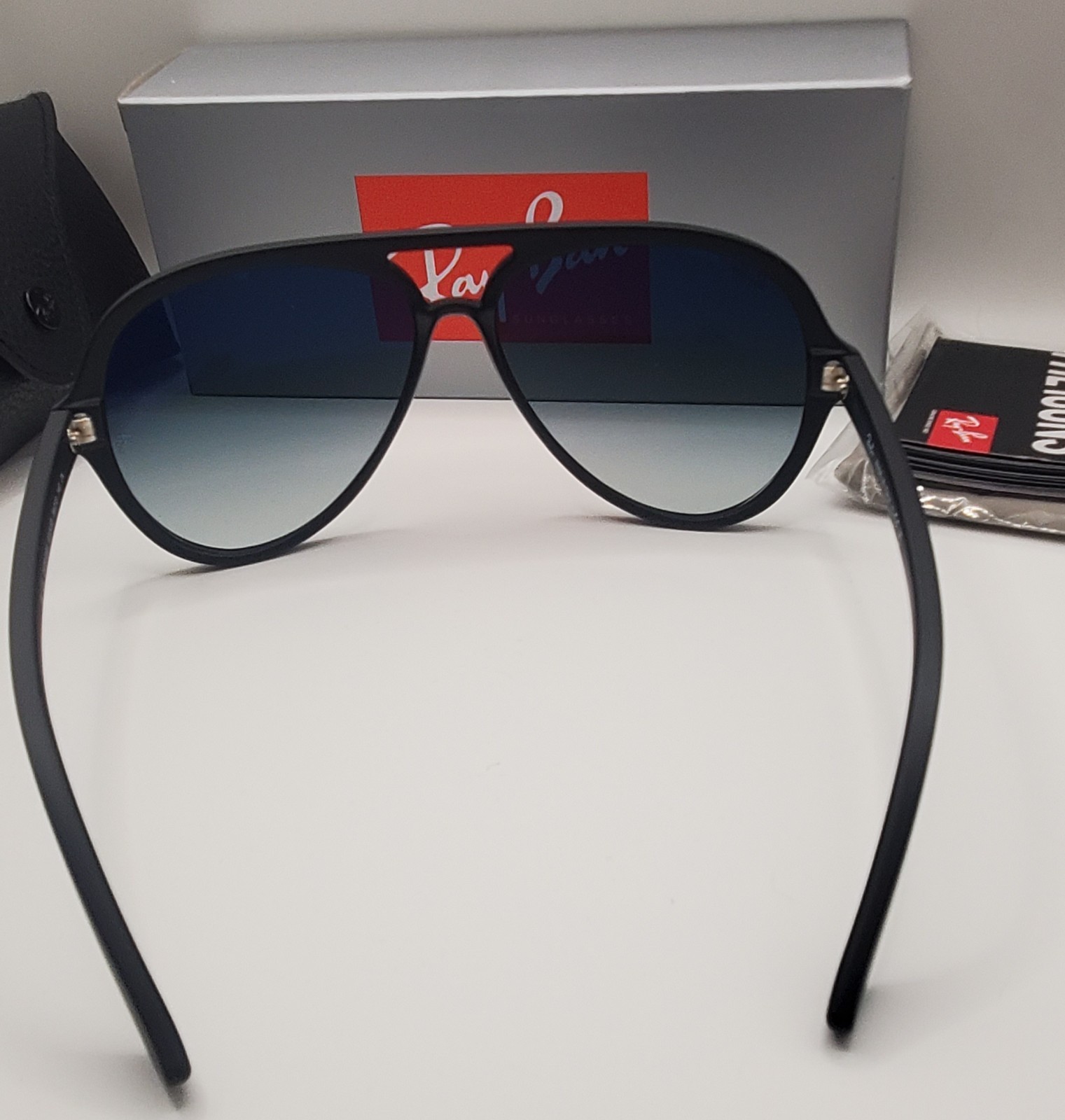 RAY BAN RB4125 601 32 Matte Black Frame Gradient Gray Lens 59mm Sunglasses