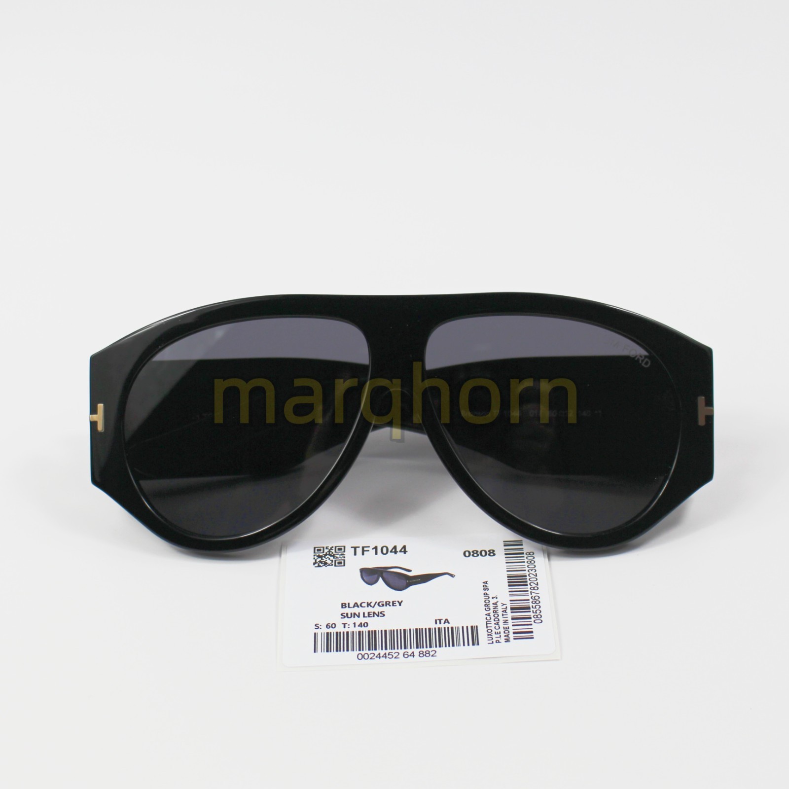 Tom Ford Broson Sunglasses TF1044 Black/Gray 60-12-140mm With Case New