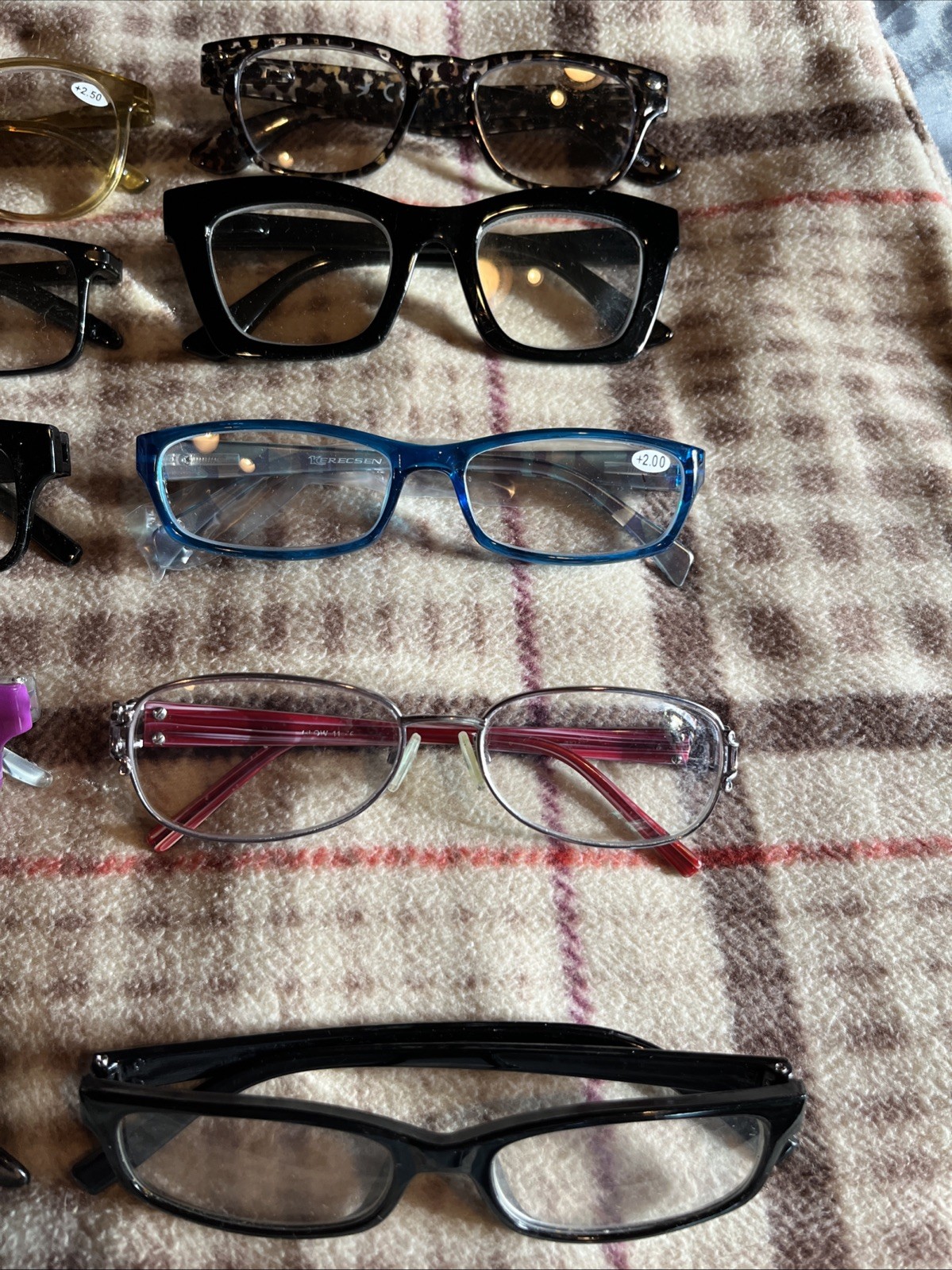 20x Pc Glasses Lot Eyeglasses Black Brown Tortoise Plastic Eyewear Frames Bundle