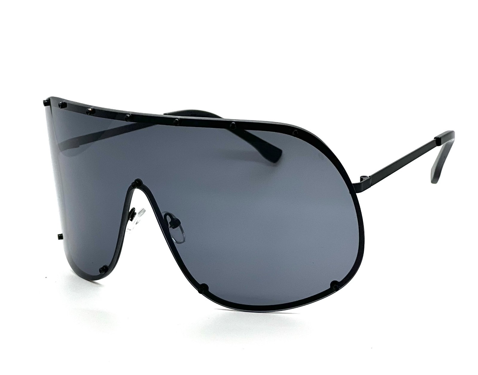 Fashion Oversized Luxury Sunglasses for Women Men One-piece Lens Frame Uv400 New