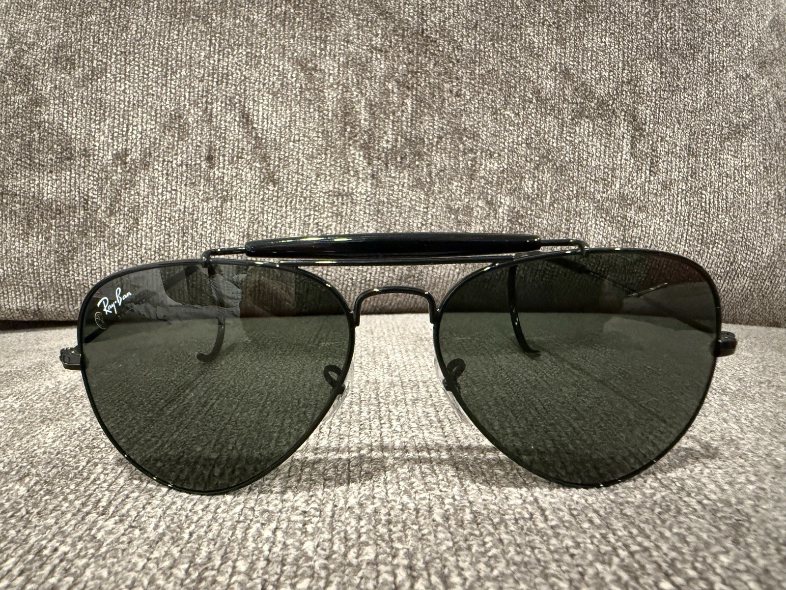 Ray-Ban Outdoorsman RB3030 L9500 Classic Green G-15 Lens with Black Frame 58MM
