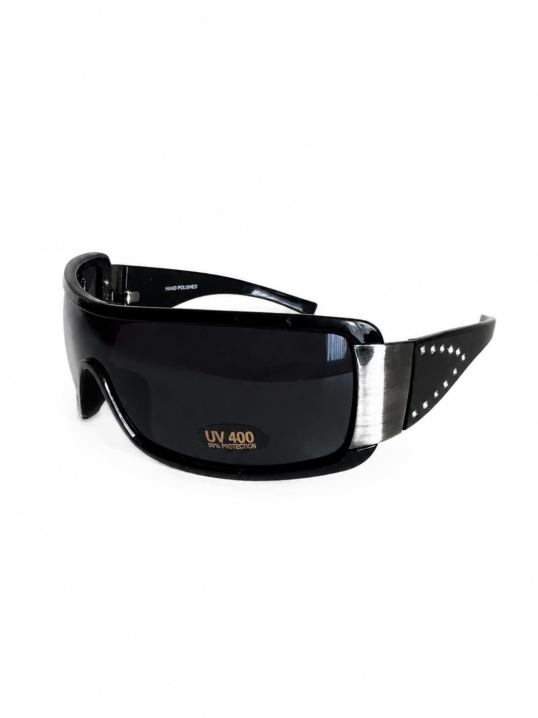 Oversized Shield Wrap Around Sunglasses Black UV400 Sport Fashion Men Women
