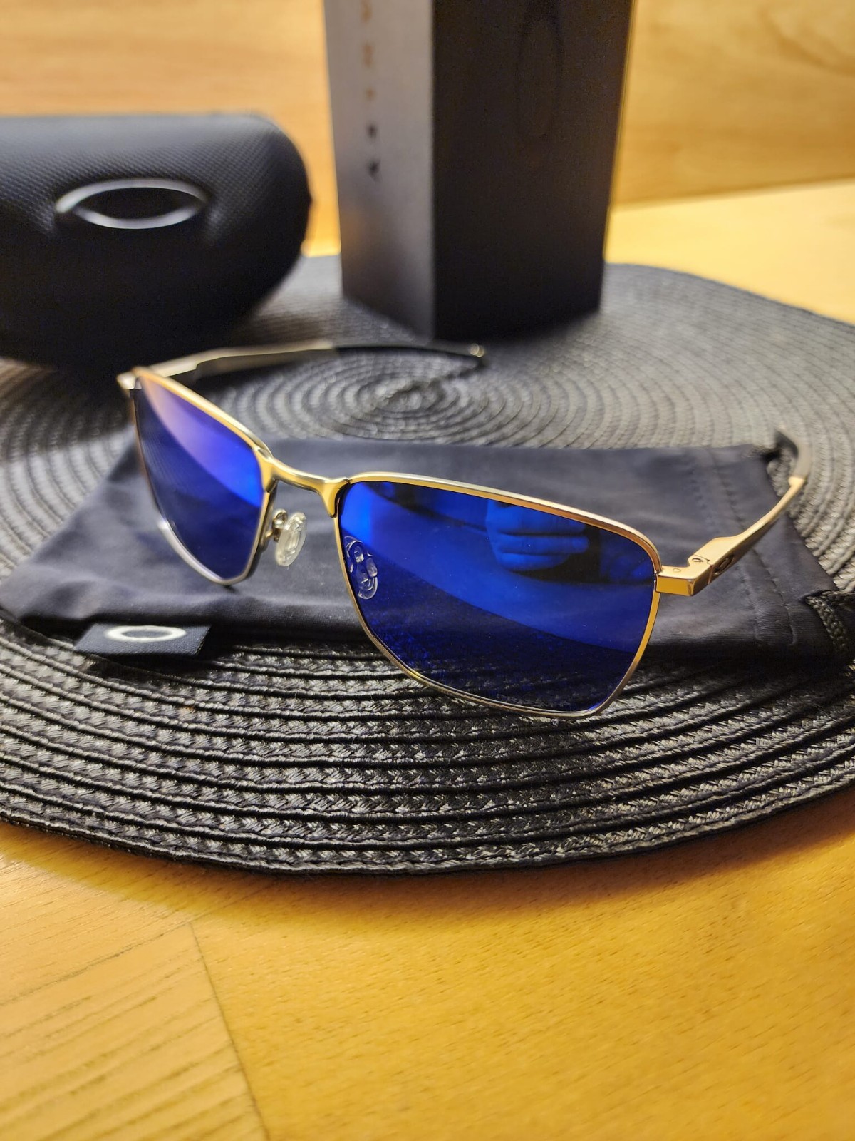 Oakley Ejector C-5 Alloy Metal Frame Prizm Polarized Blue Lens Full Pack New