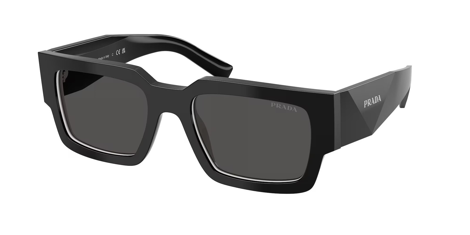 PRADA PR B17S 16K08Z Black Talc Dark Grey 54 mm Men’s Sunglasses