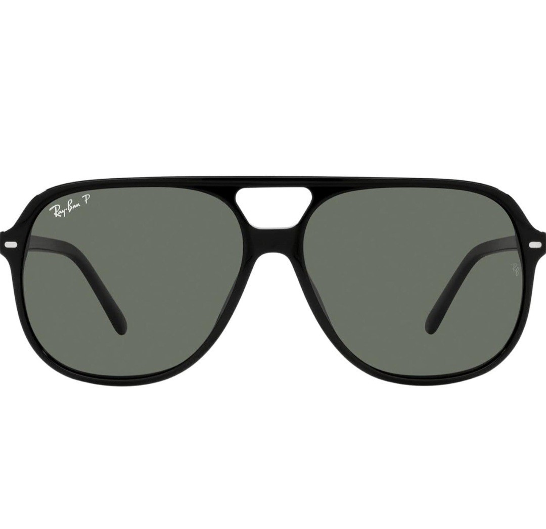 Polarized Sunglasses 2198 Black Frame Green 57mm