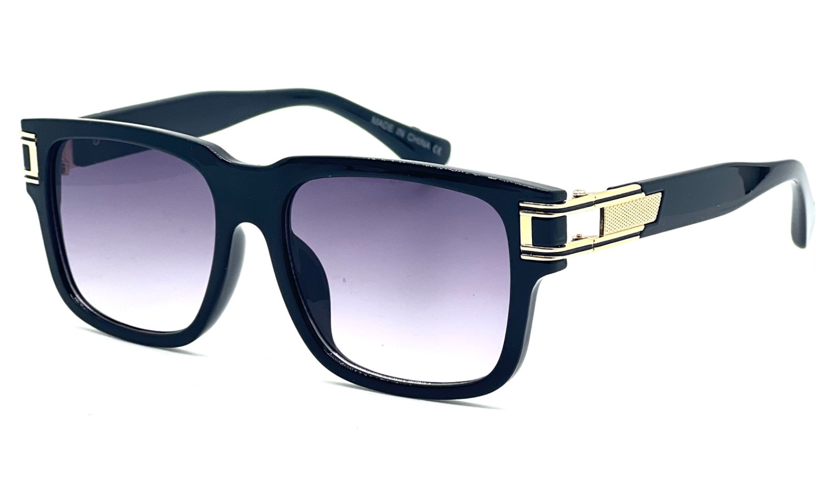 Men Sunglasses Black Lens Designer Shades Fashion Classic Hip Hop Rapper Square