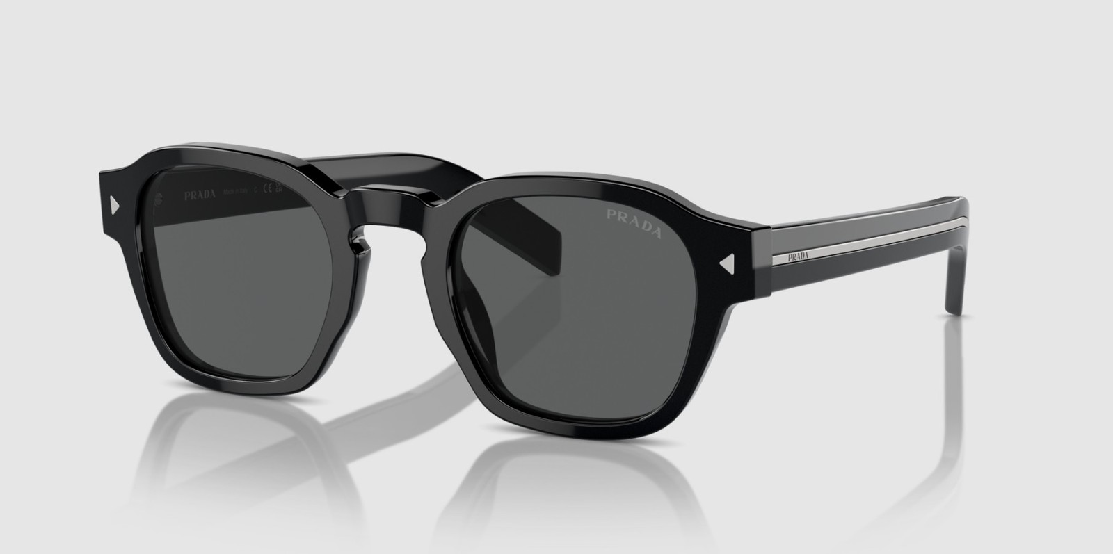 PRADA PR A16S 16K731 Black Dark Grey 52 mm Men’s Sunglasses