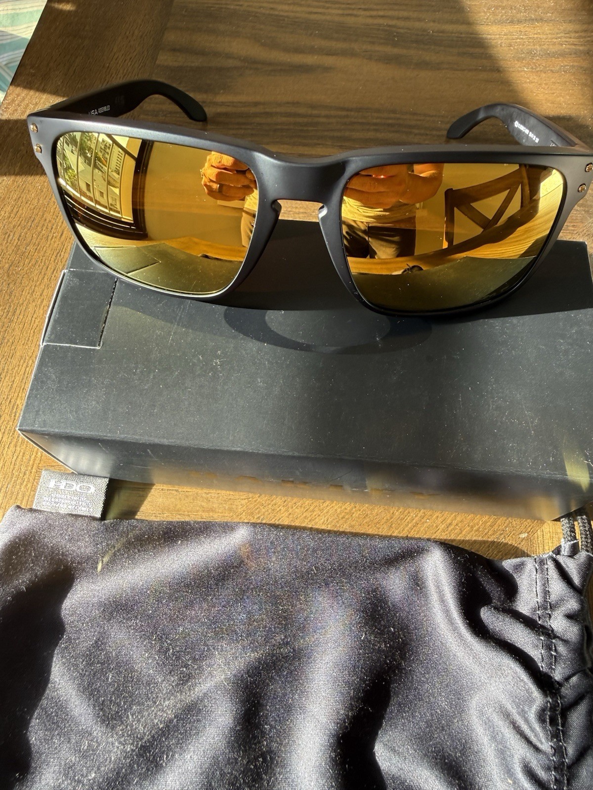 Oakley Holbrook XL Polarized Matte Black Prizm 24k Lens 009417-4459