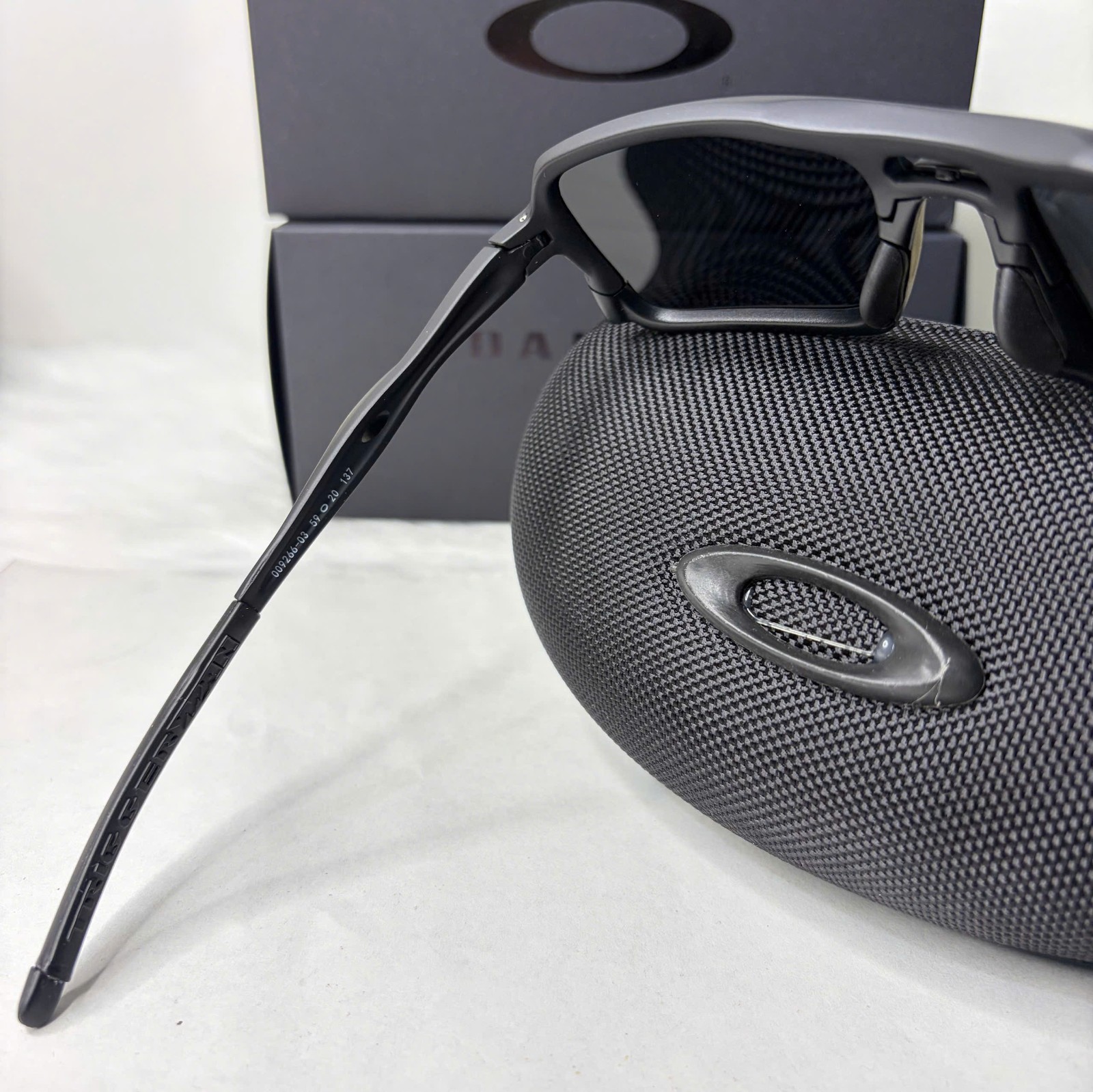 NEW Oakley Triggerman OO9314-01 Matte Black Frame Black Lens Sport Sunglasses