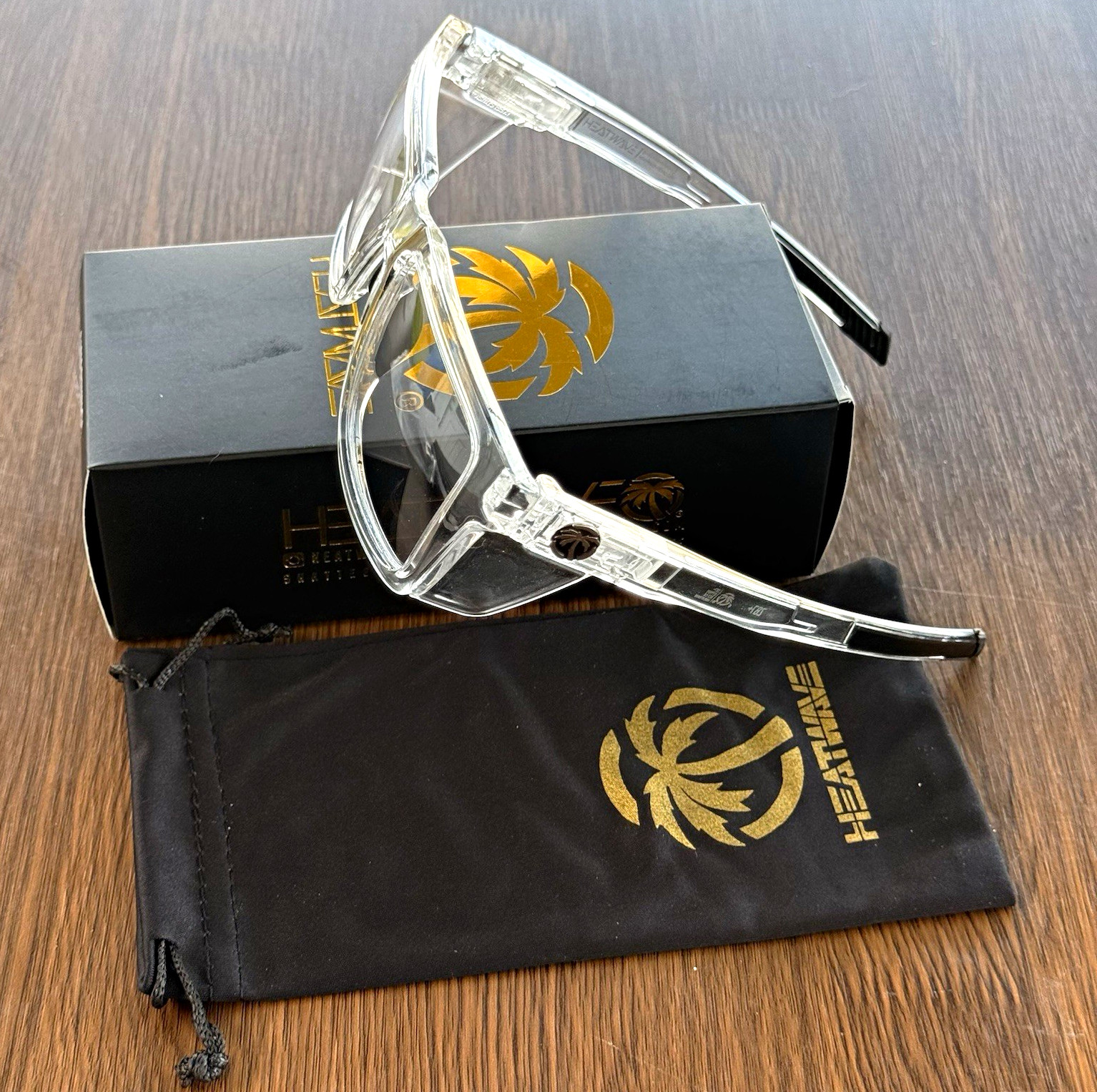 Heat Wave z87 photochromic 50/50 for women and men transparent plastic frame
