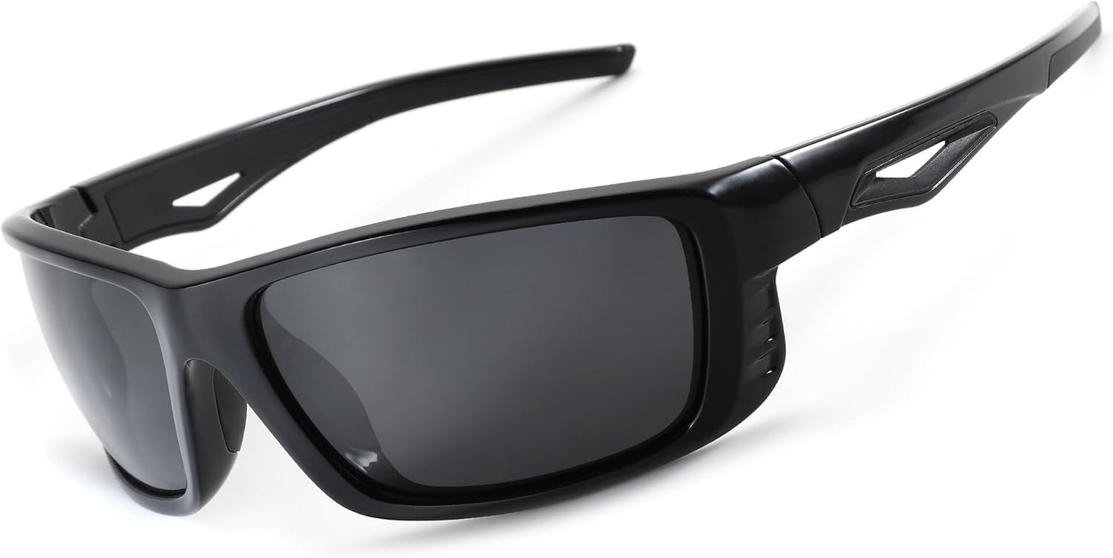 Men’s Polarized Sport Sunglasses UV400 Wrap Around Lightweight Driving Fishing