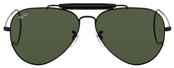 Ray-Ban Outdoorsman Black l Crystal Green RB3030 L9500 58mm
