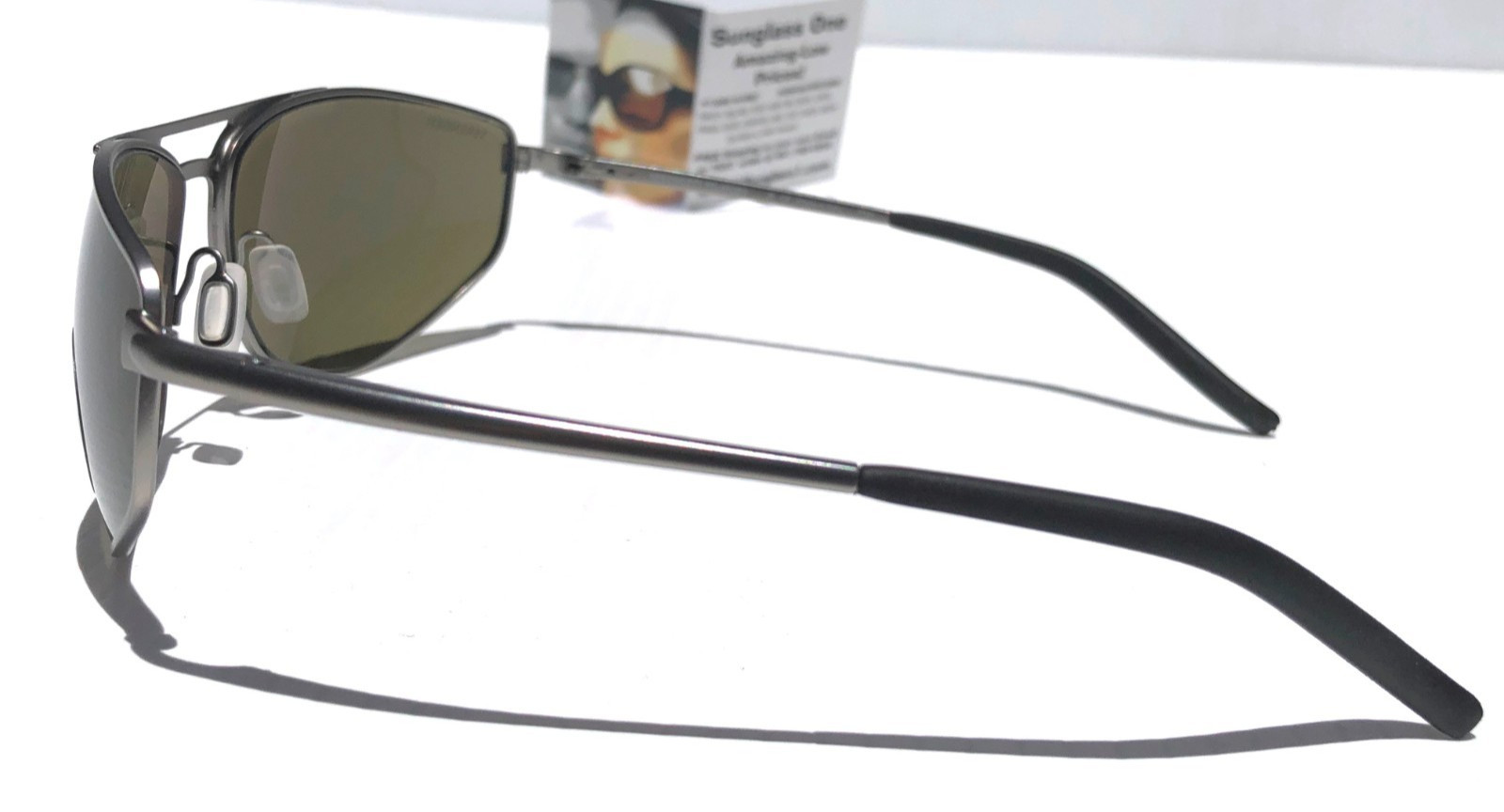 SERENGETI MASTEN Matte Gunmetal POLARIZED Mineral Green GLASS Sunglass SS579002