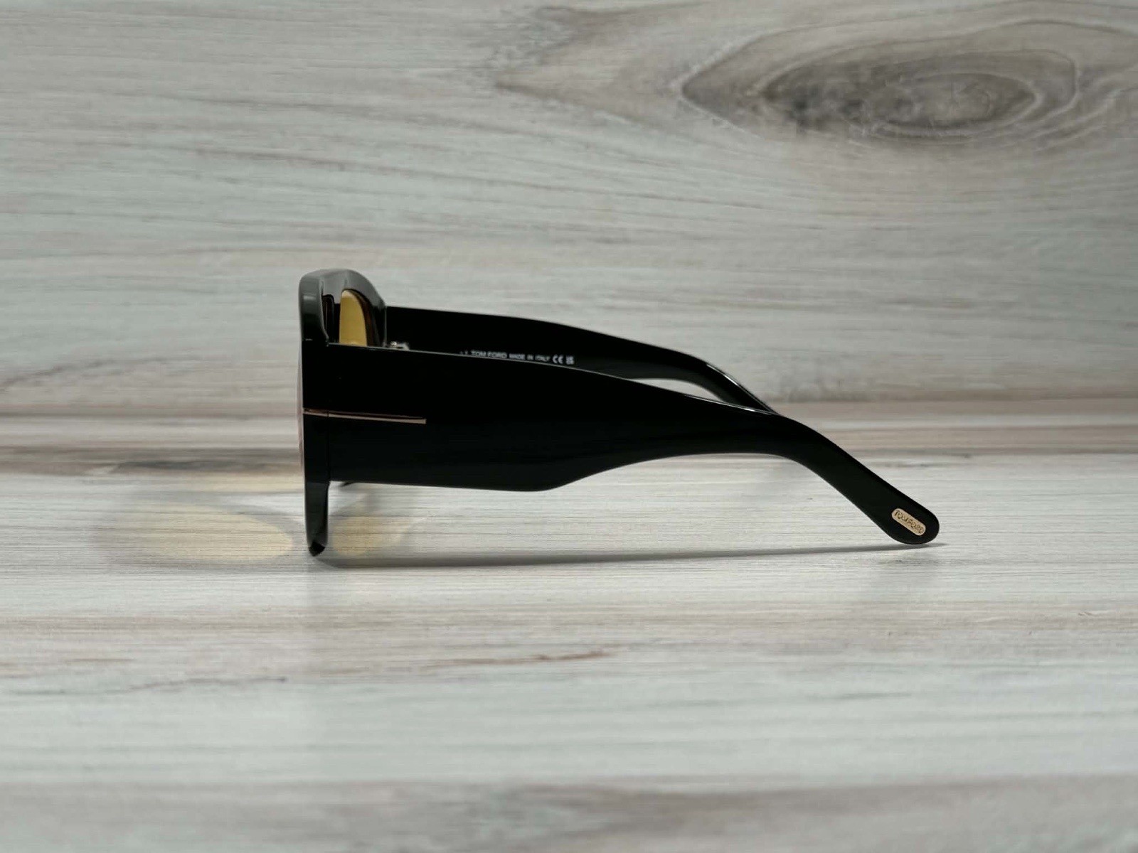 Tom Ford Bronson Shiny Black With Yellow Lens TF 1044 – Ships Now!