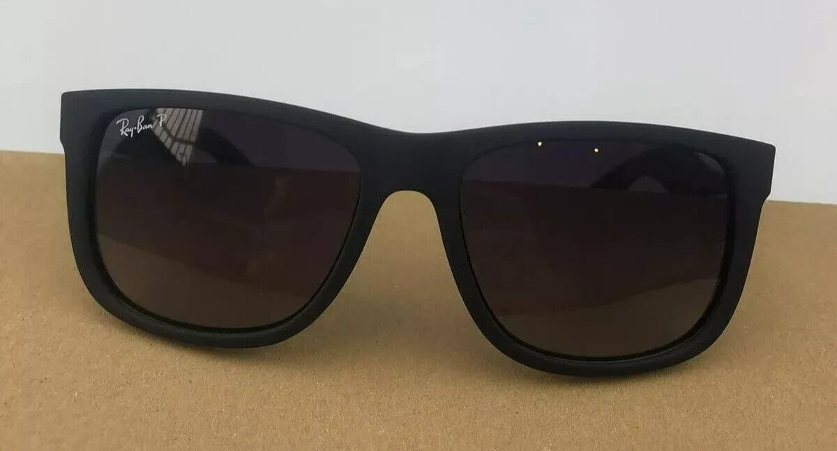 Men’s Sunglasses RB4165 622/T3 Ray-Ban Justin Black Frame Grey Gradient Lenses