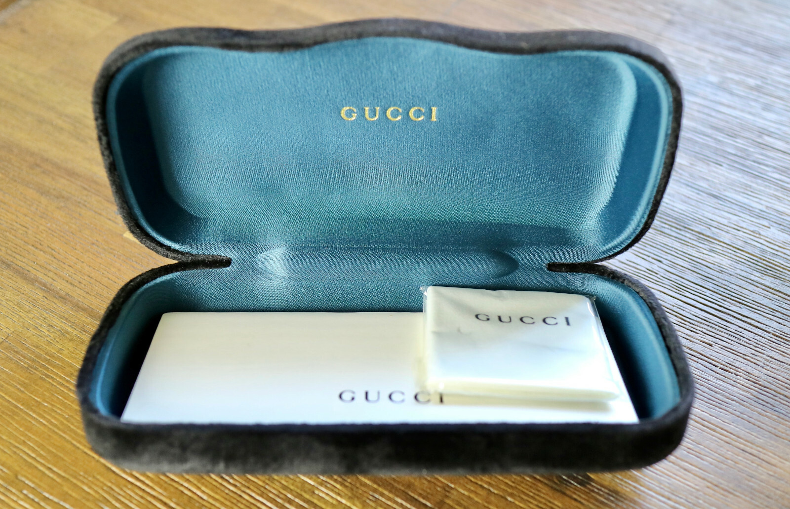Gucci GG0062S 003 Aviator Sunglasses in Green/Red Stripe/Gold and Gray Lens