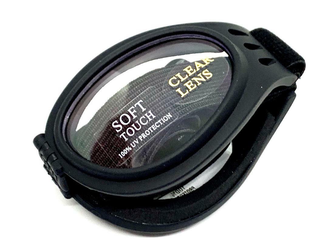 MOTORCYCLE Riding Padded Folding Pocket GOGGLES Protective Eyewear Clear Lens
