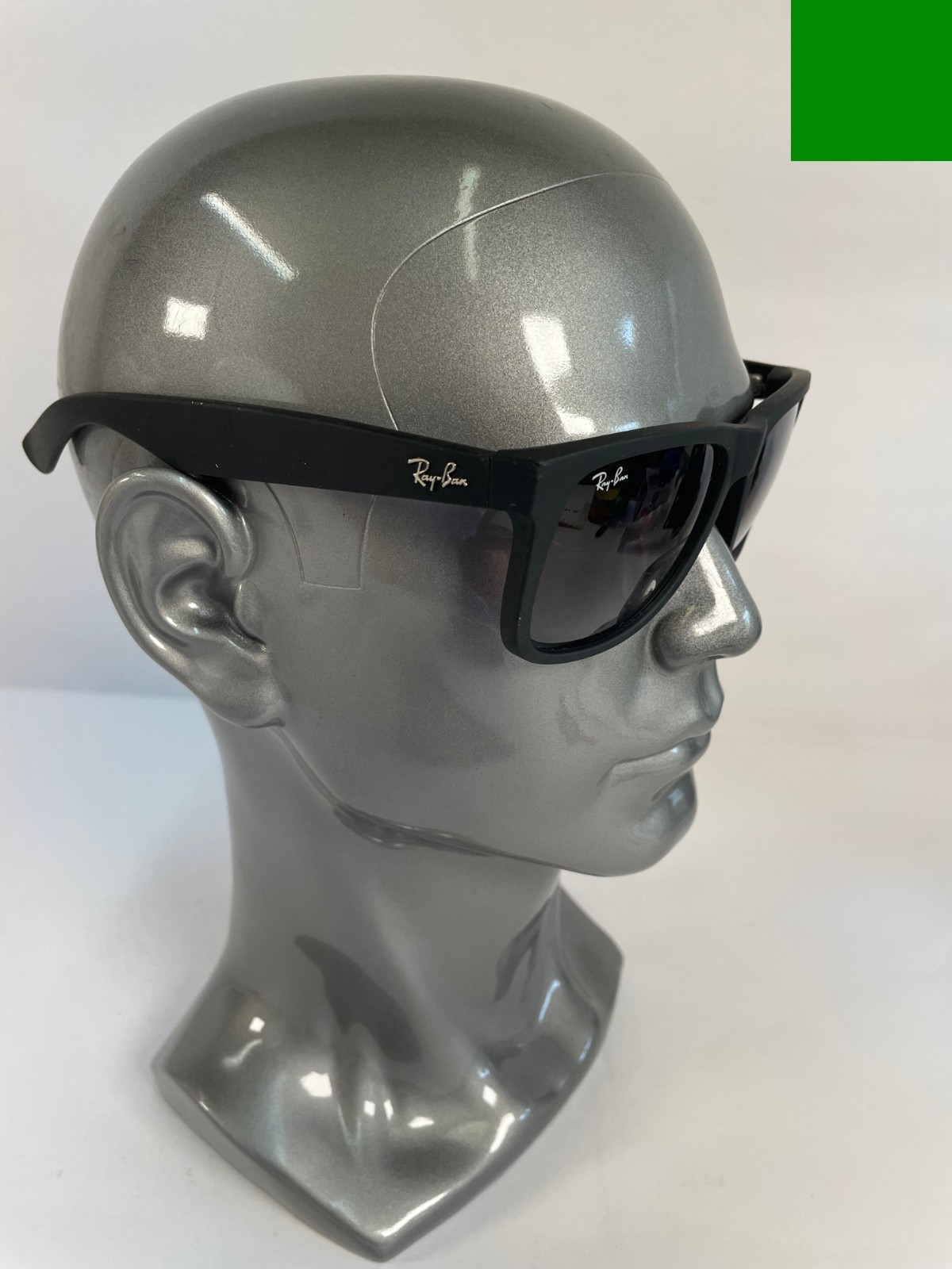 Ray-Ban RB4165 Justin 601/8G Matte Rubber Black Sunglasses 54-16-145 Grey Lens