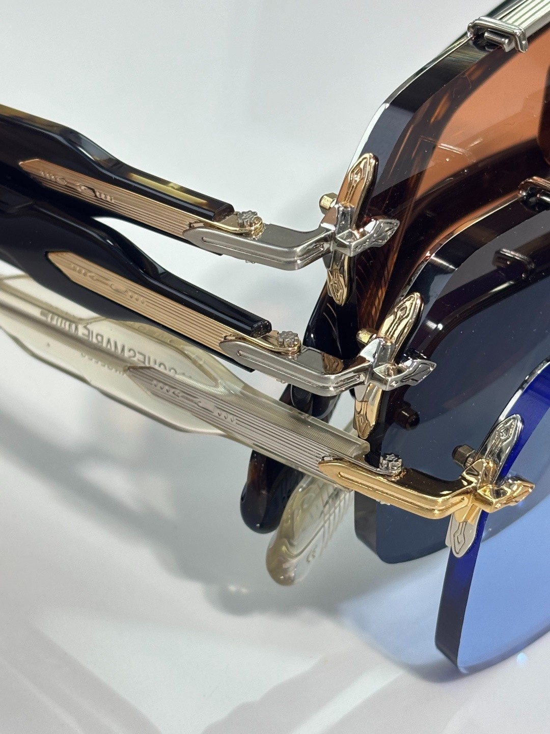 Jacques Marie Mage SILVERTON Black/Blue 57-16-140mm New w / Case