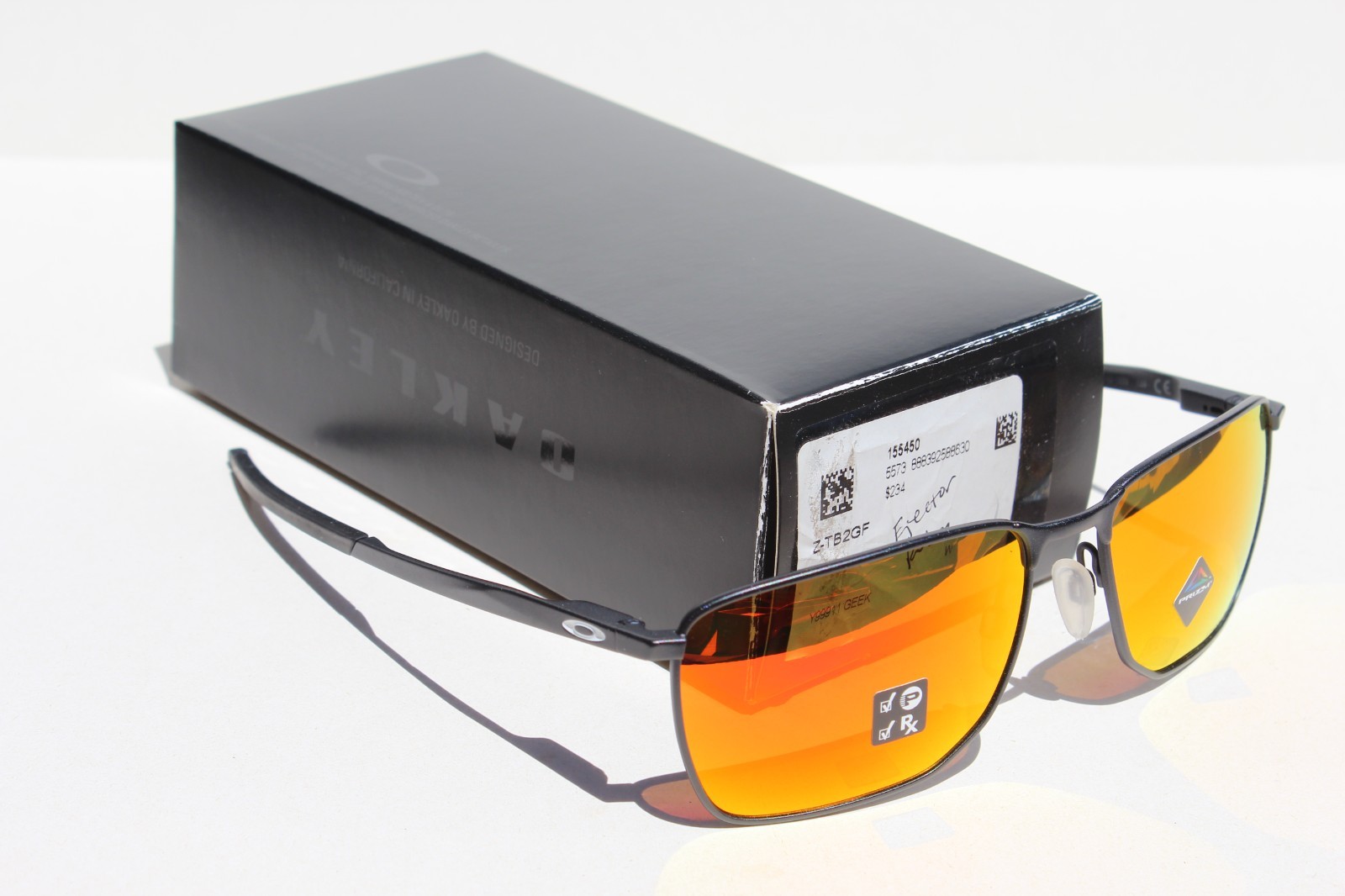 OAKLEY Ejector Sunglasses Satin Chrome/Prizm Sapphire OO4142-04 NEW