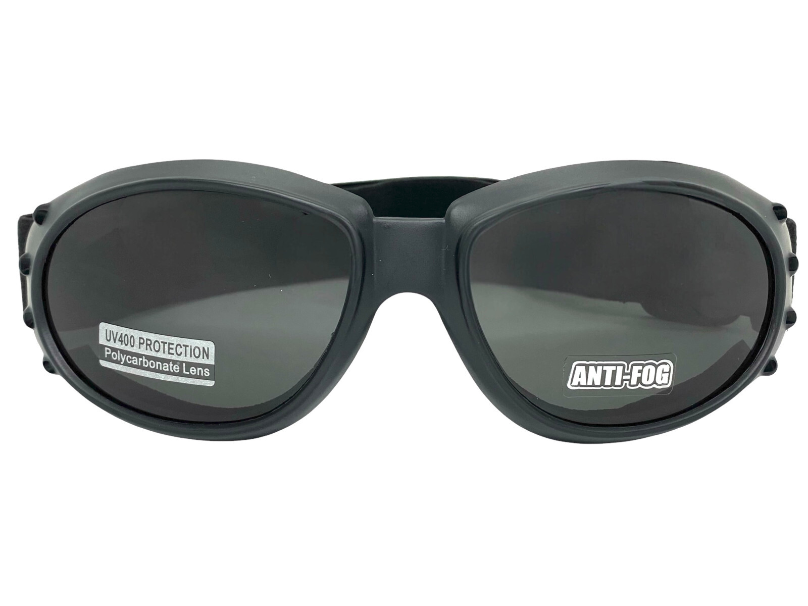 Men’s MOTORCYCLE Biker Day or Night Riding Padded Safety GOGGLES Anti Fog Lens