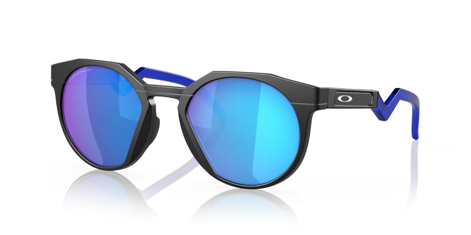 Oakley POLARIZED Sunglasses HSTN OO9242-0452 Black Frame Blue Prizm Sapphire