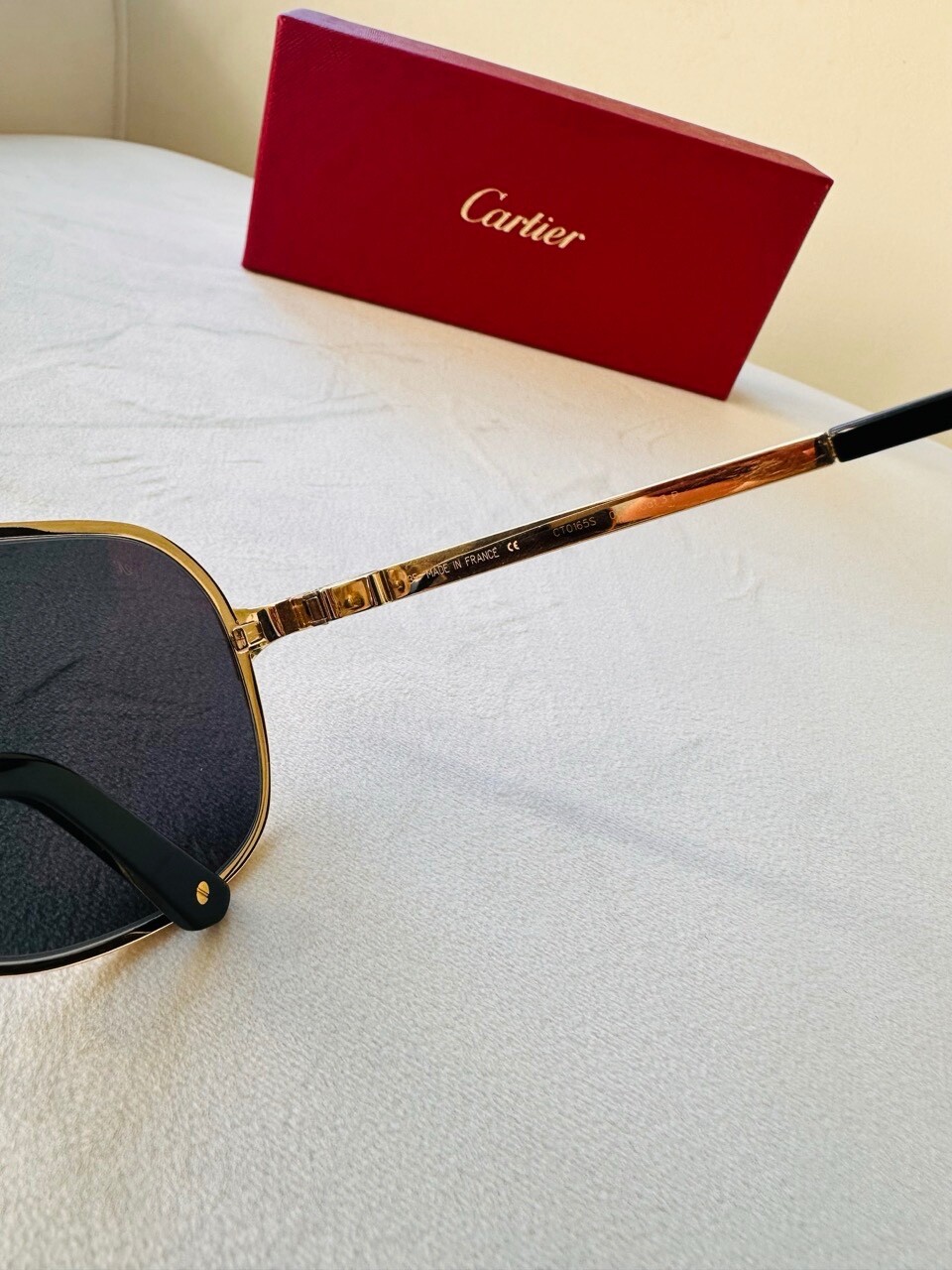 Cartier Santos De Cartier Polarized Grey Flash Mirror Navigator Men’s Sunglasses