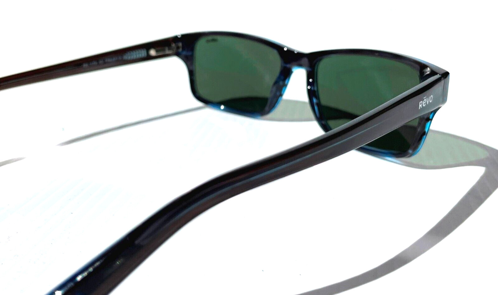 NEW Revo FINLEY G Polished Blue Horn POLARIZED Grey GLASS Sunglass 1176 05 SG50
