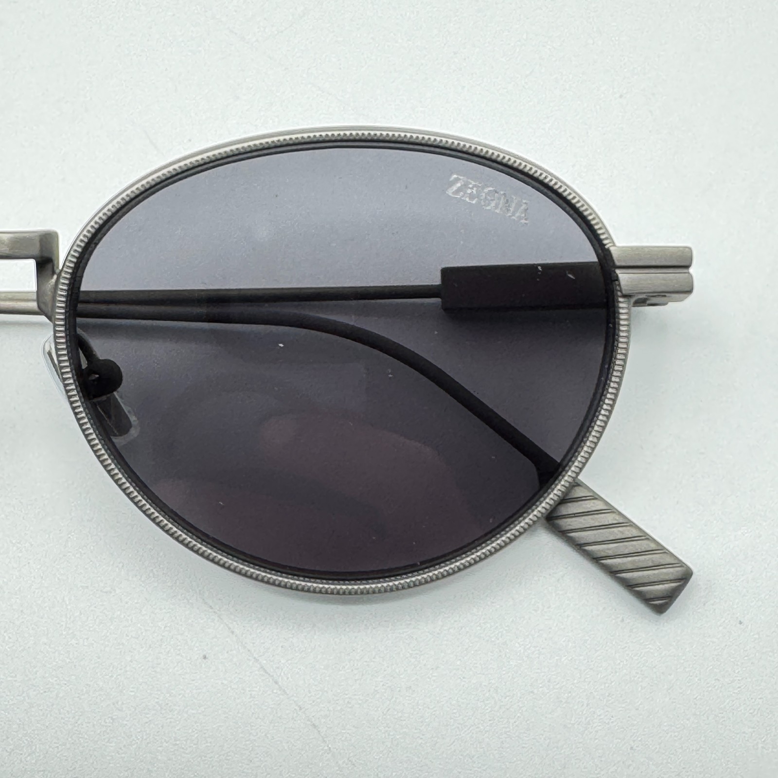 Ermenegildo Zegna Sunglasses EZ0287 09A Matte Gunmetal Frame Gray Lens 52mm