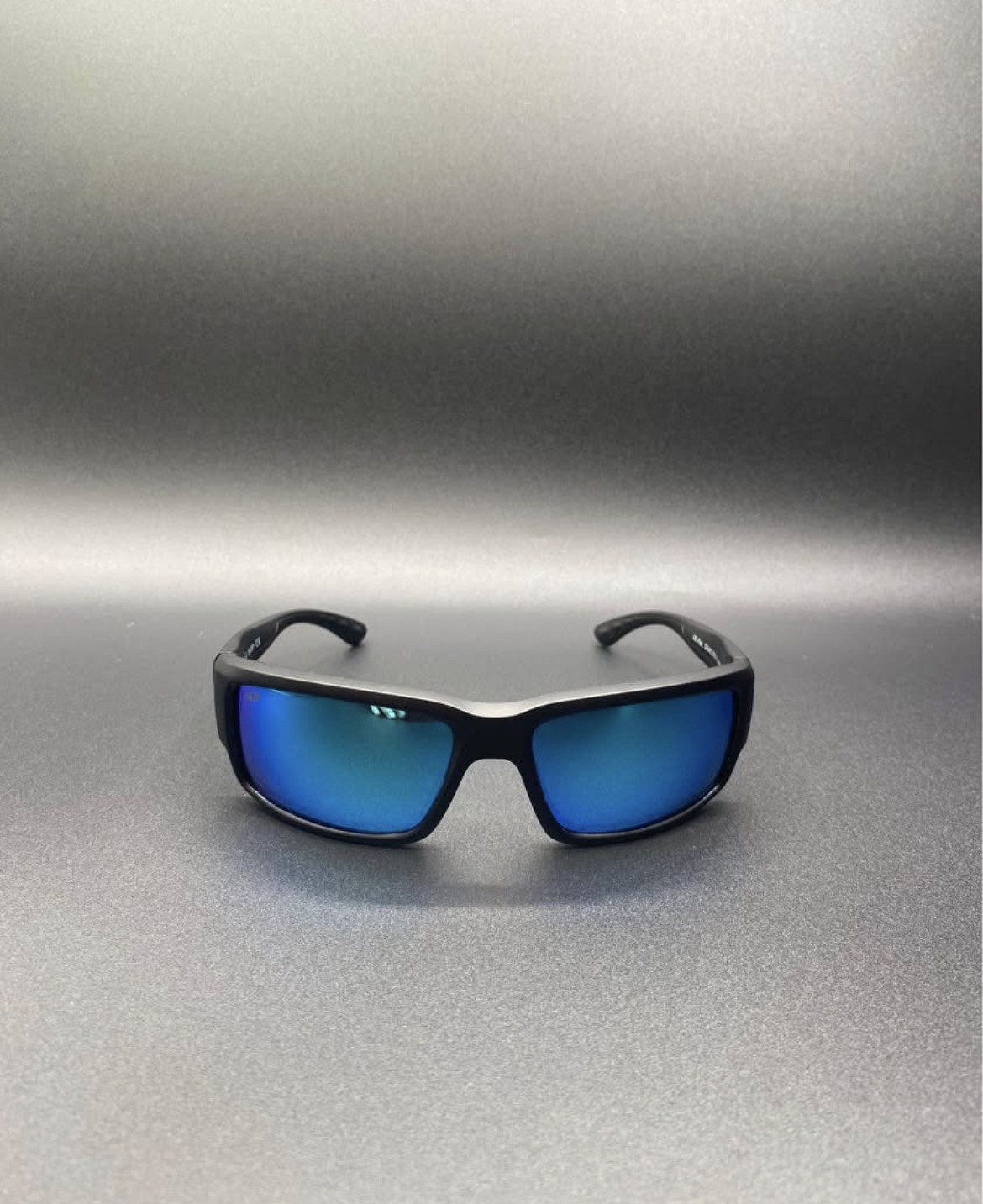COSTA DEL MAR 6S9006 16 Fantail Matte Black Blue Mirror 59mm Men Sunglasses 580P