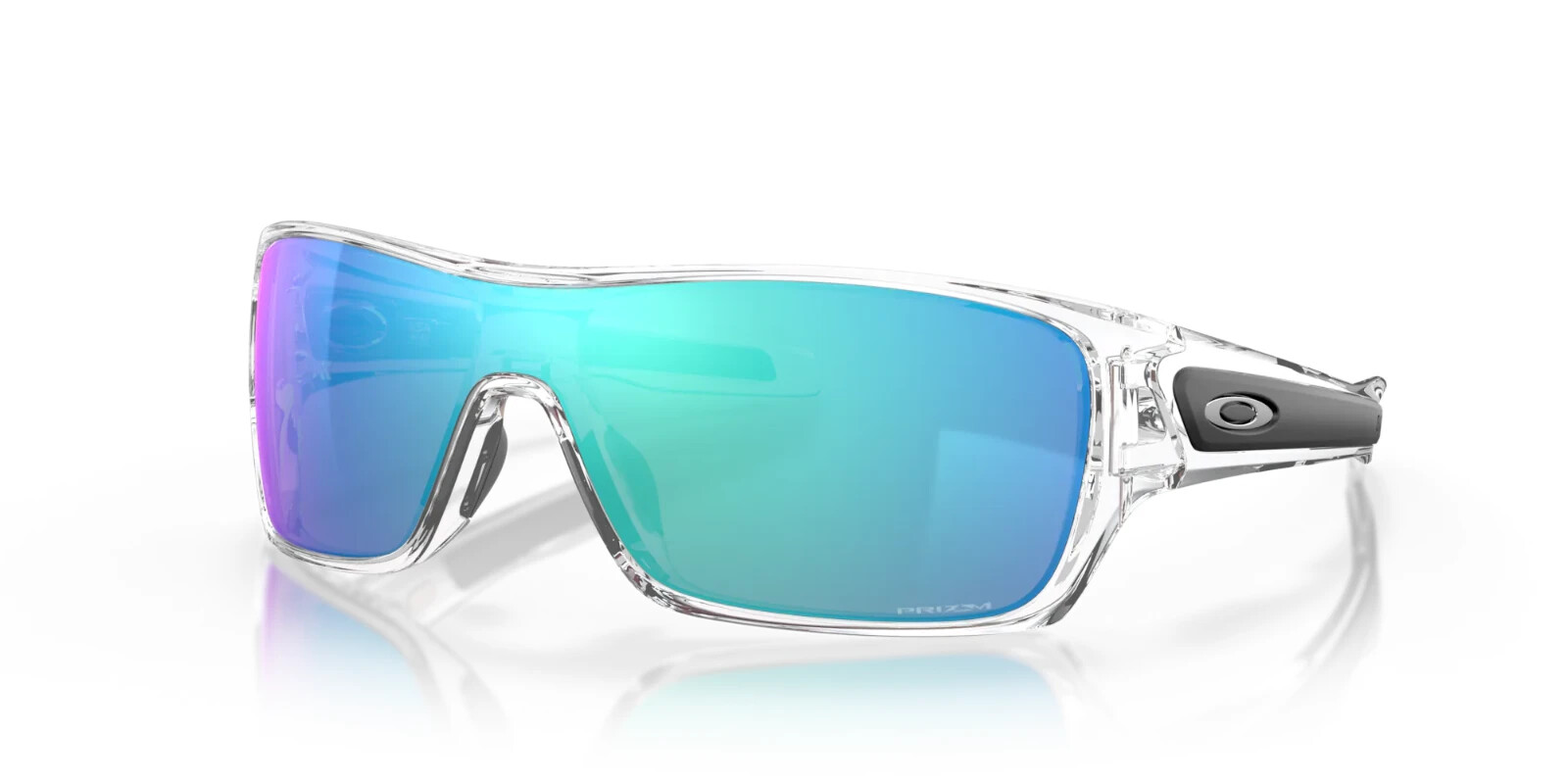 OAKLEY Turbine Rotor Sunglasses Polished Clear/Prizm Sapphire OO9307-29 NEW