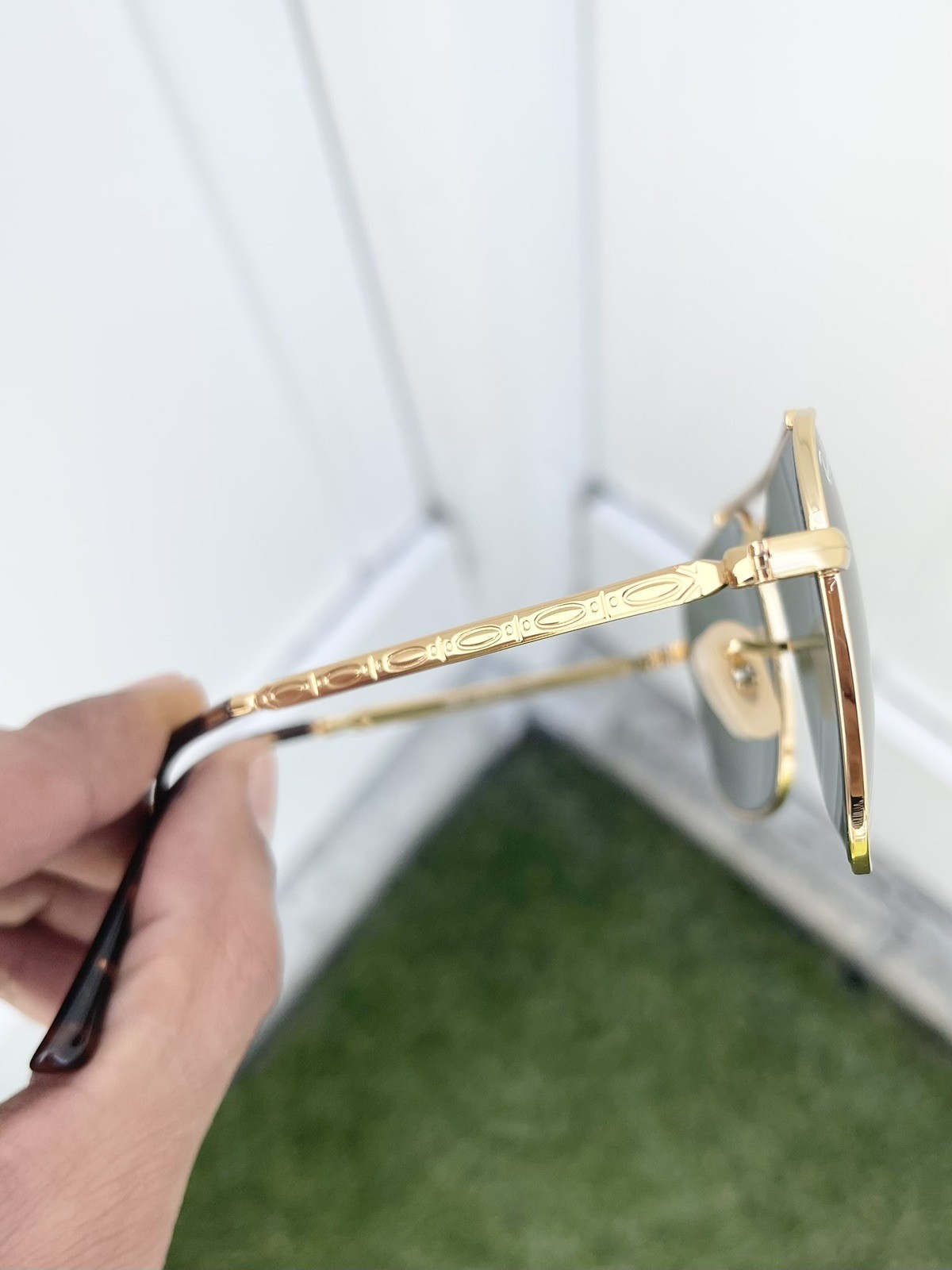NEW Authentic Ray Ban New Caravan RB3636 3636 Gold 9196/31 G15 Lens Size 58/14