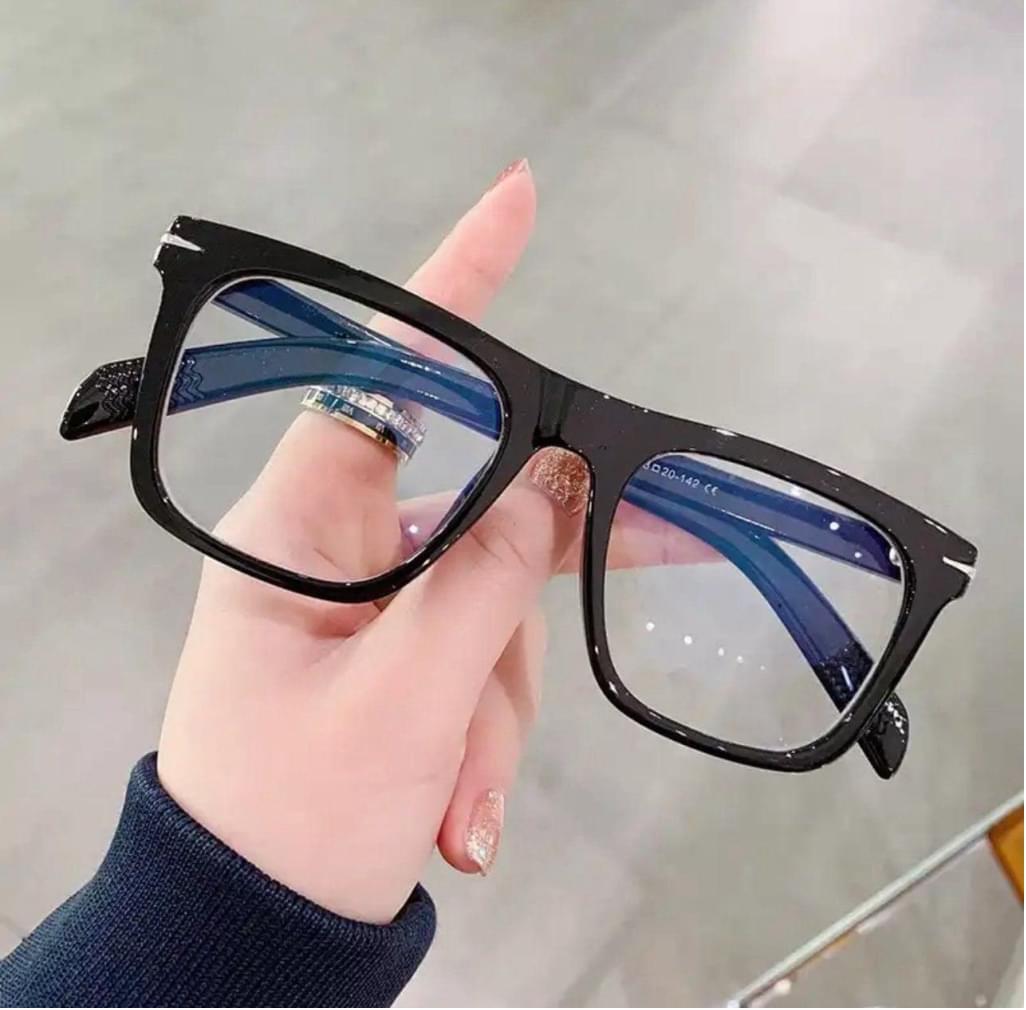 Square Men Anti Blue Rays Glasses 2024 Women Blue Light Blocking Glasses Clear C