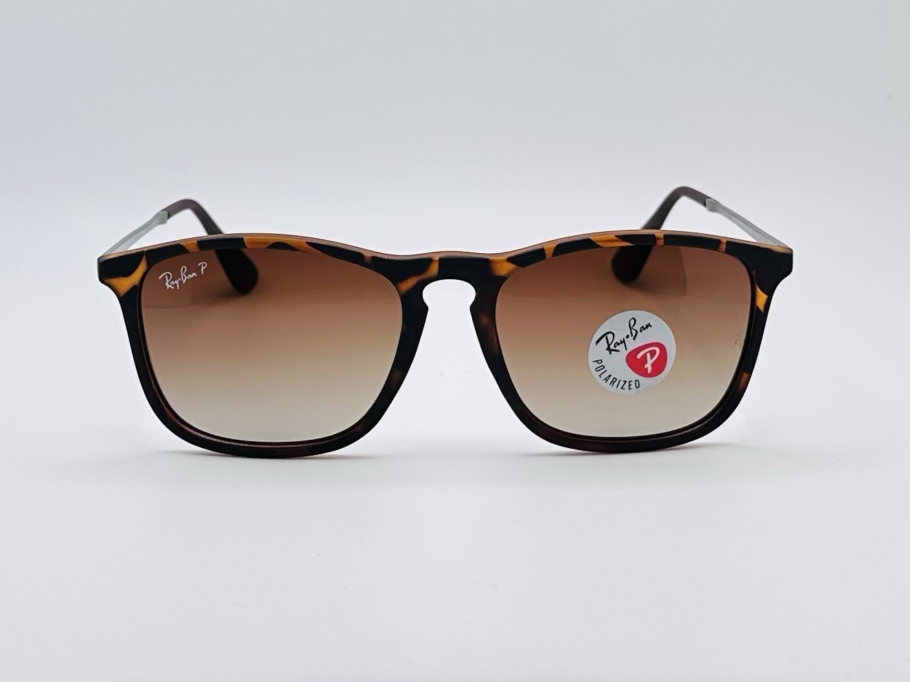 Ray-Ban RB4187 Chris 54mm Polarized Sunglasses – Tortoise/ Brown Gradient Lens