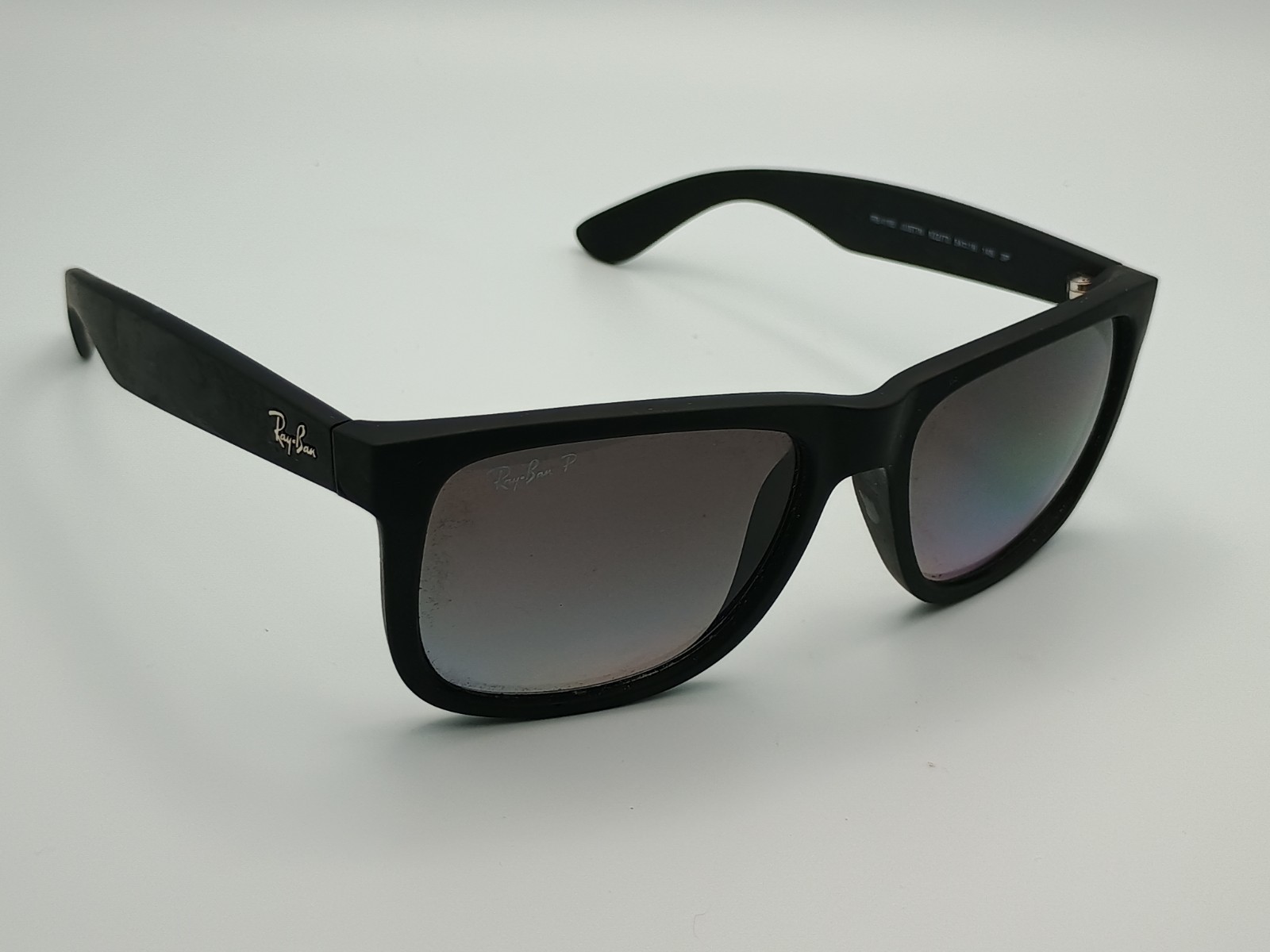 Ray-Ban RB4165 622/T3 JUSTIN POLARIZED SUNGLASSES Matte Black 54-16-145