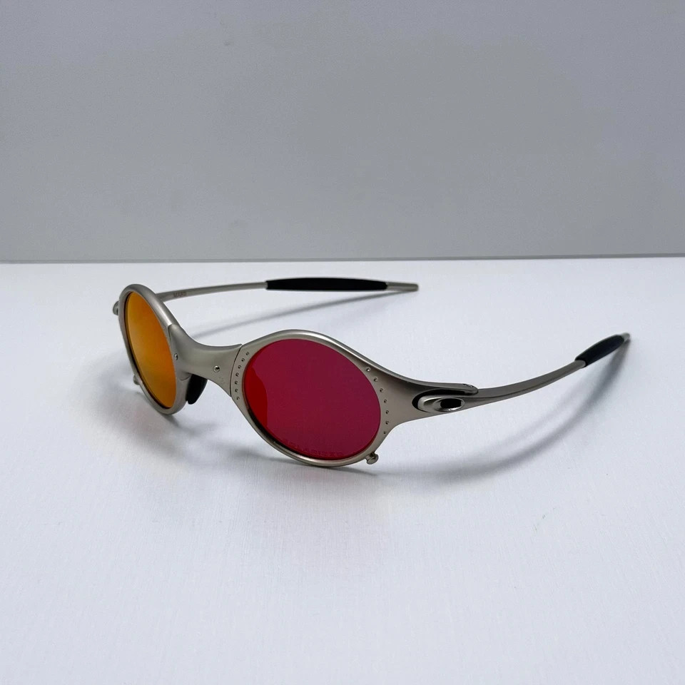 Oakley Mars X-Metal Sunglasses Silver Frame Purple Gradient Lens NEW
