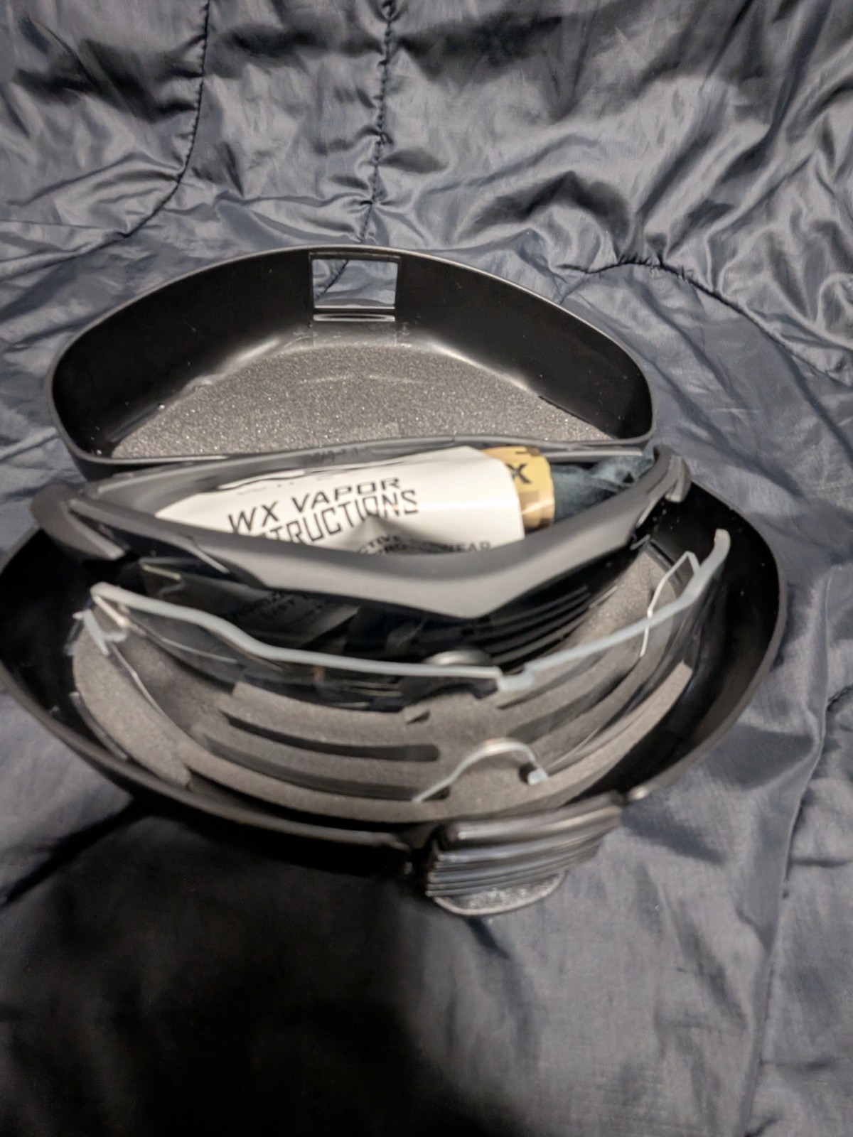 WILEY X VAPOR SUNGLASSES APEL Vapor Grey/CLEAR LENS WX Z87 Matte Black Frame.