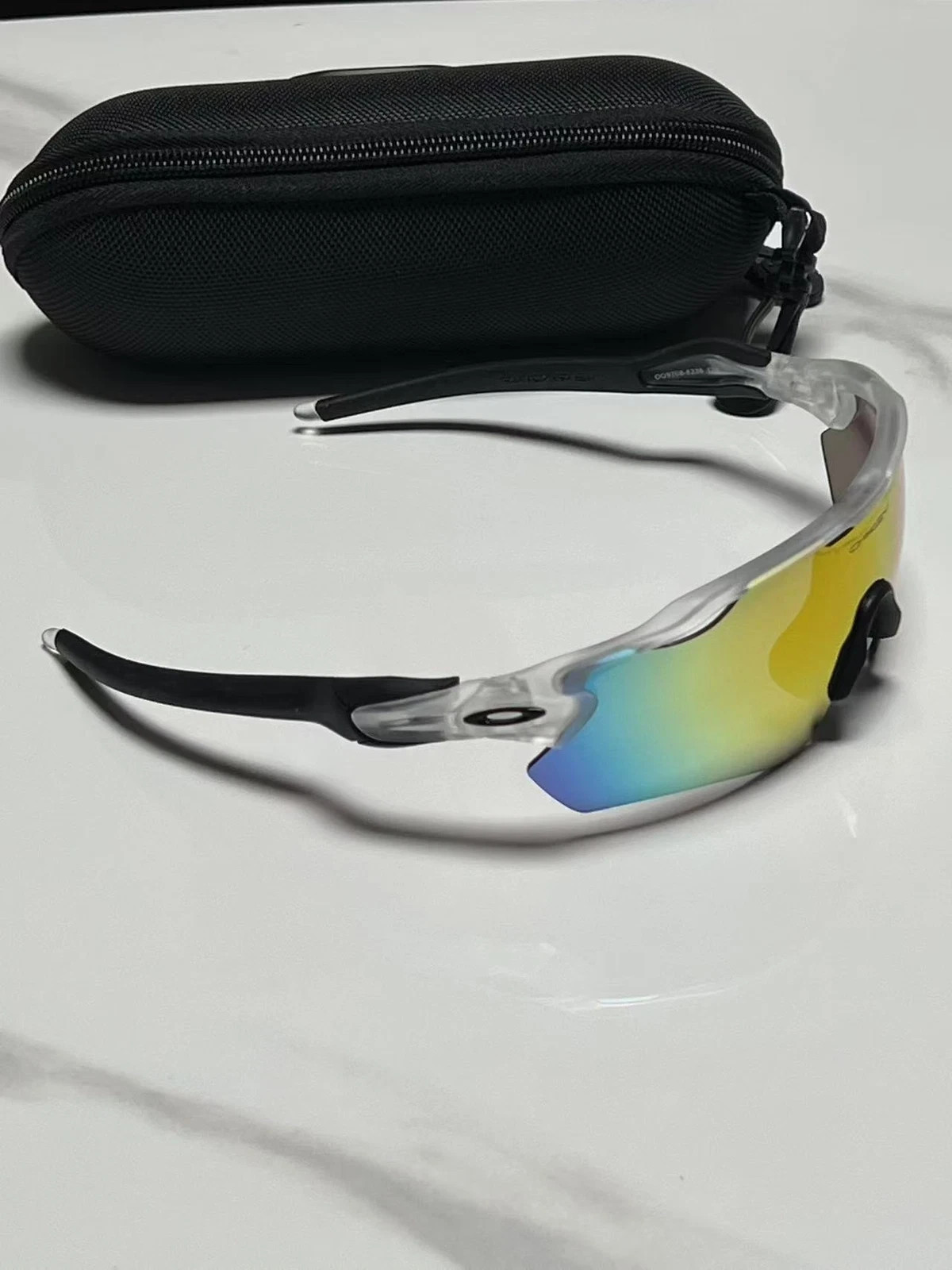NEW OO9208 Oakley Radar EV Patn Sunglasses Transparent Frame Polarization Lenses